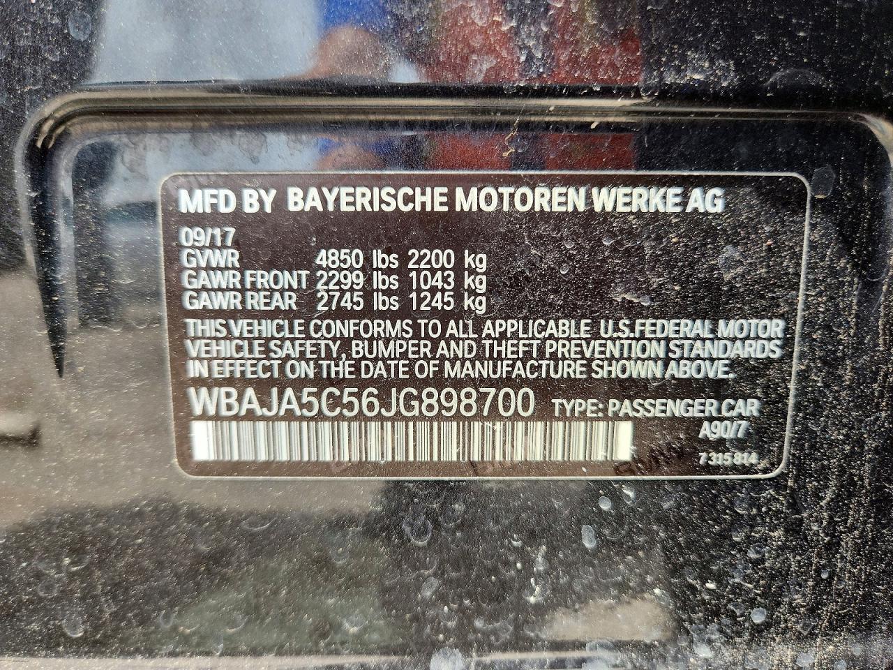 2018 BMW 530 I - zdjęcie 12