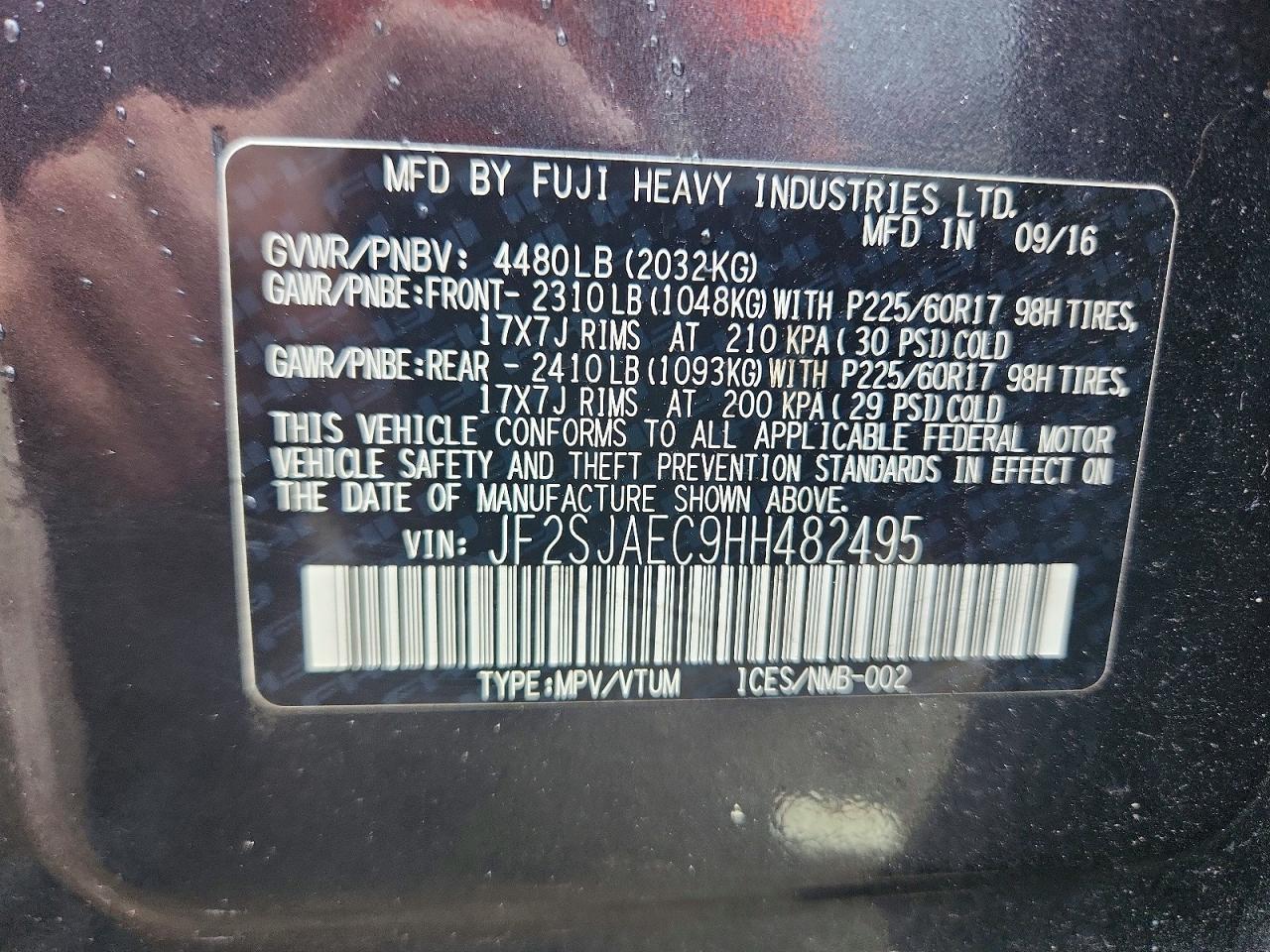 2017 Subaru Forester 2.5I Premium - zdjęcie 14