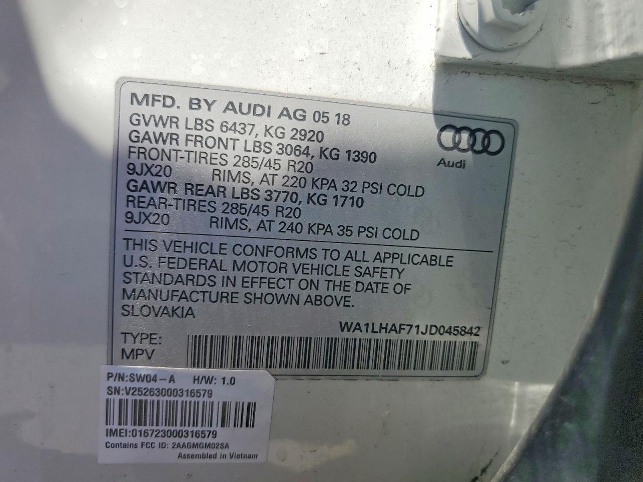 2018 Audi Q7 Premium Plus - zdjęcie 12