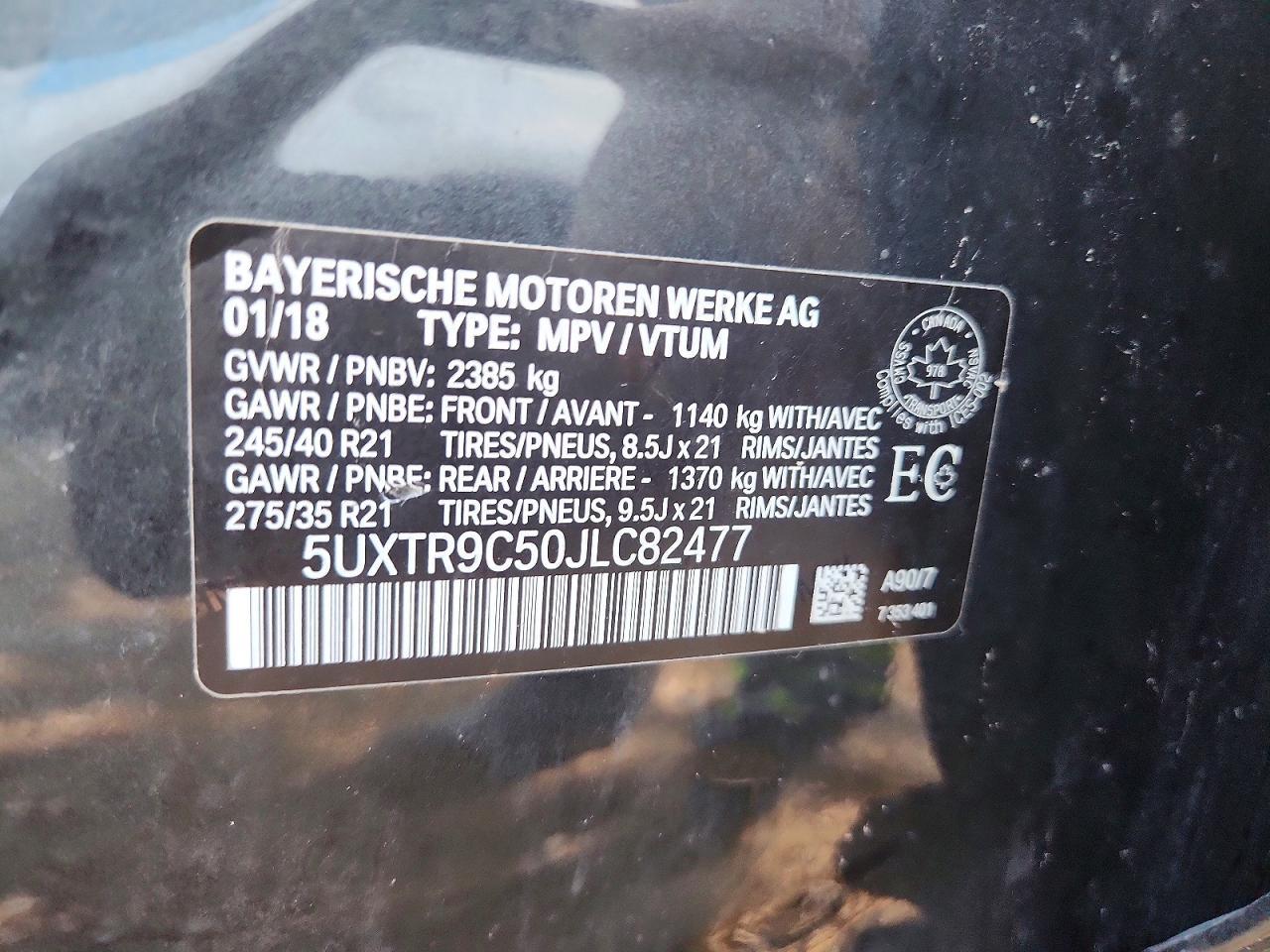 2018 BMW X3 xDrive30I - zdjęcie 13