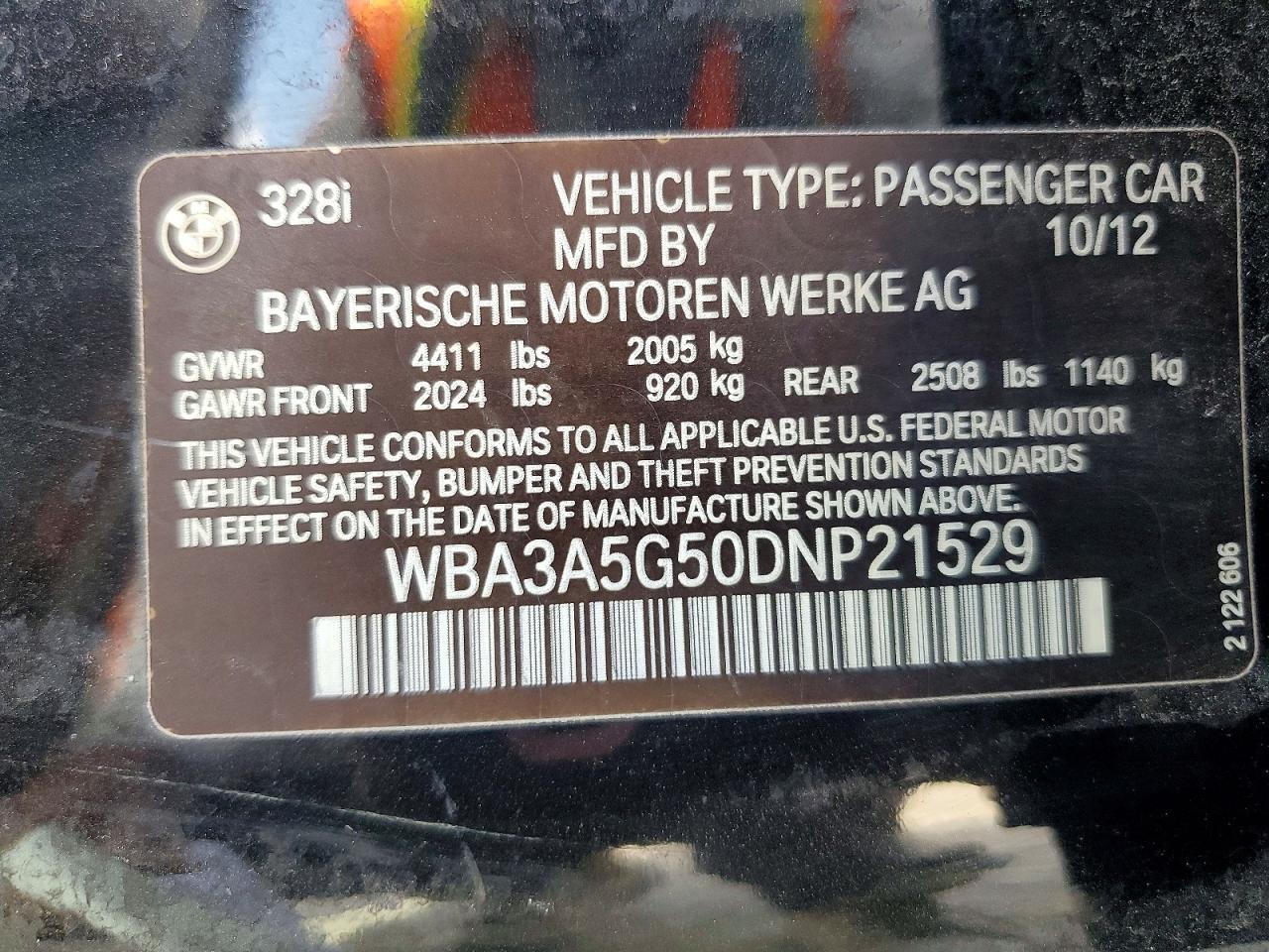 2013 BMW 328 I - zdjęcie 12