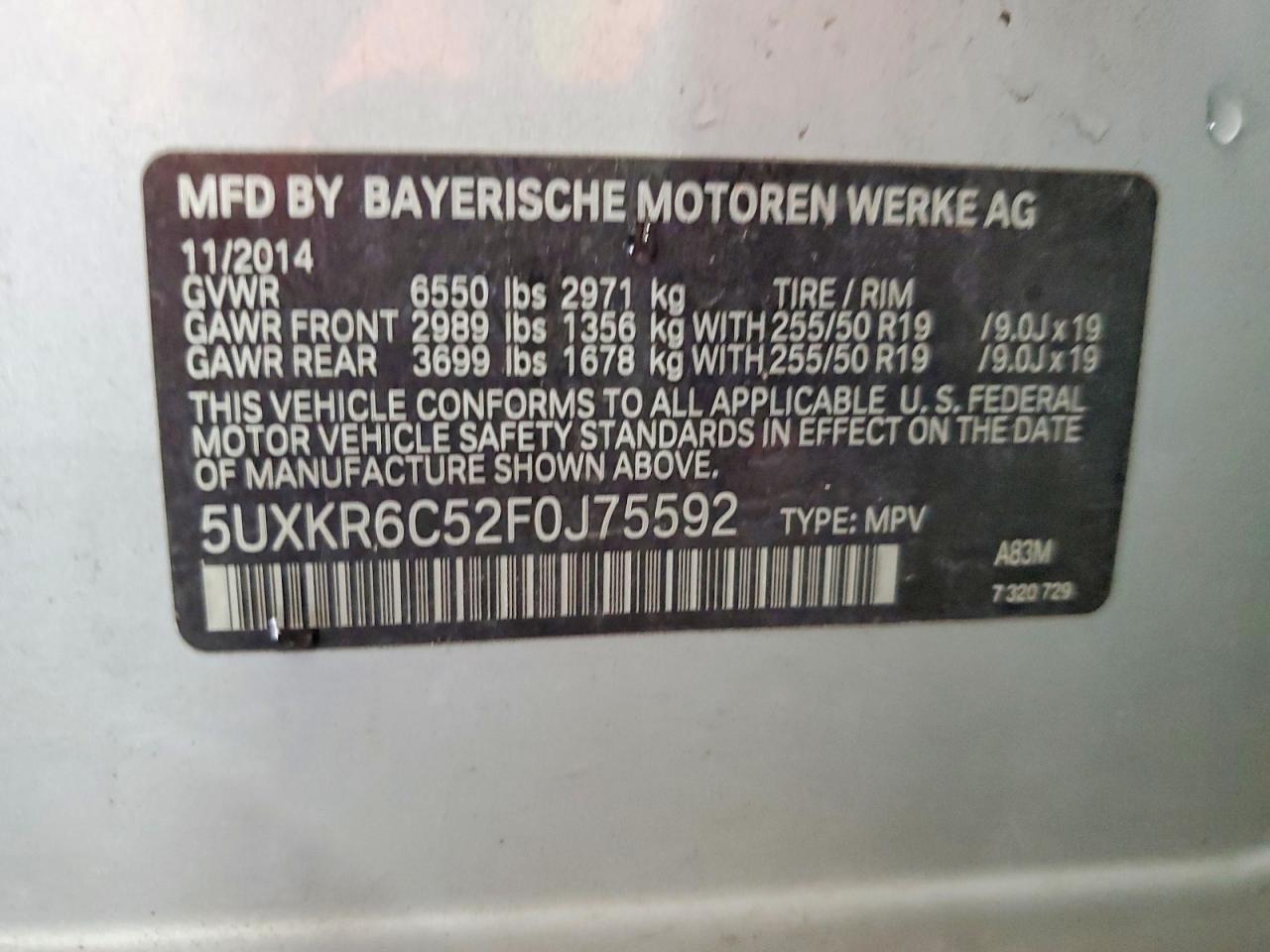 2015 BMW X5 xDrive50I - zdjęcie 12