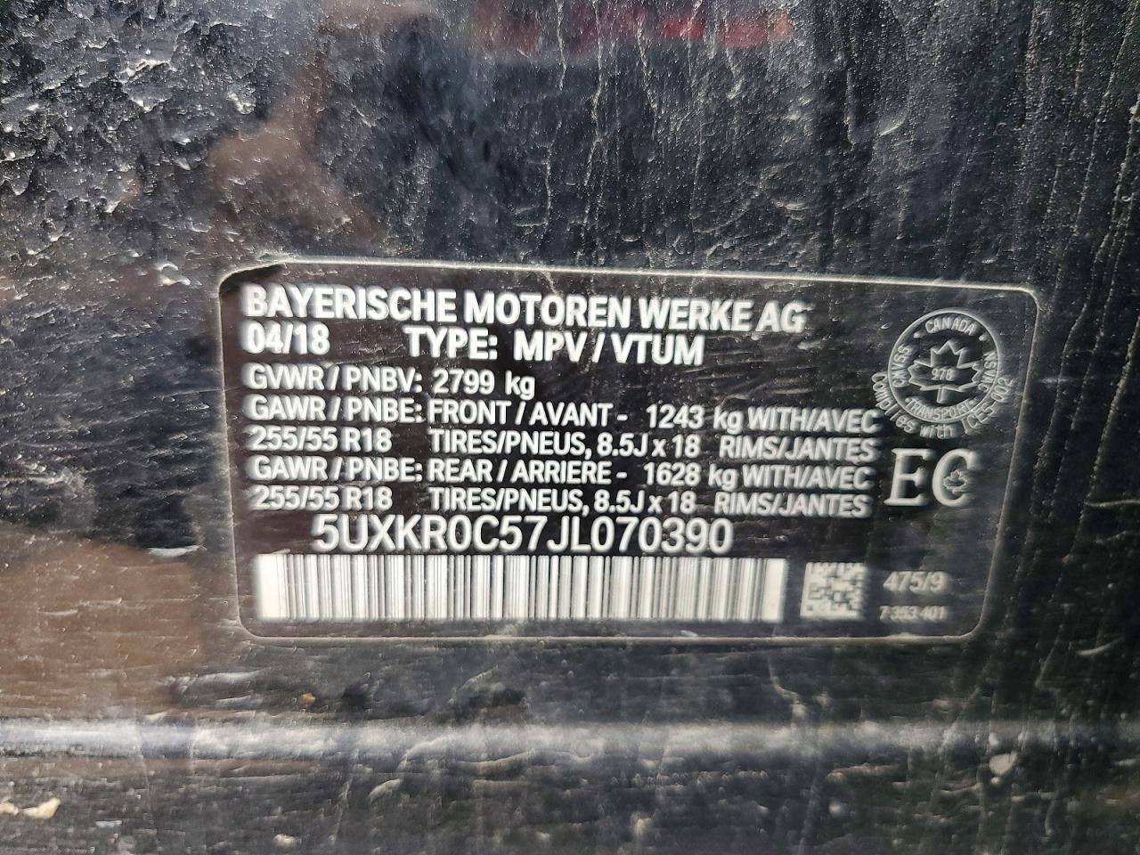 2018 BMW X5 xDrive35I - zdjęcie 13