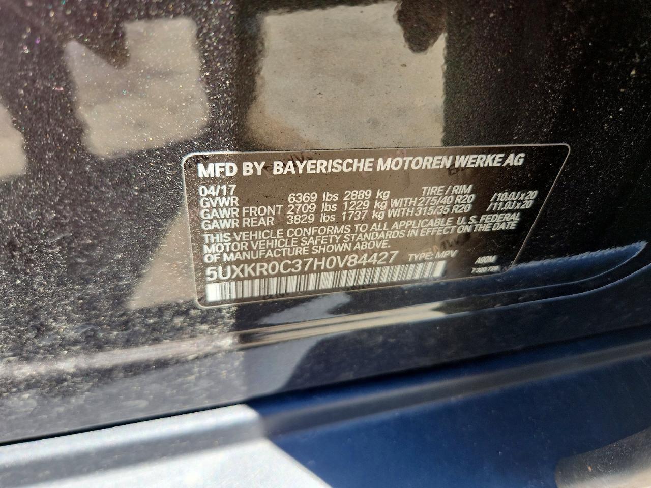 2017 BMW X5 xDrive35I - zdjęcie 14