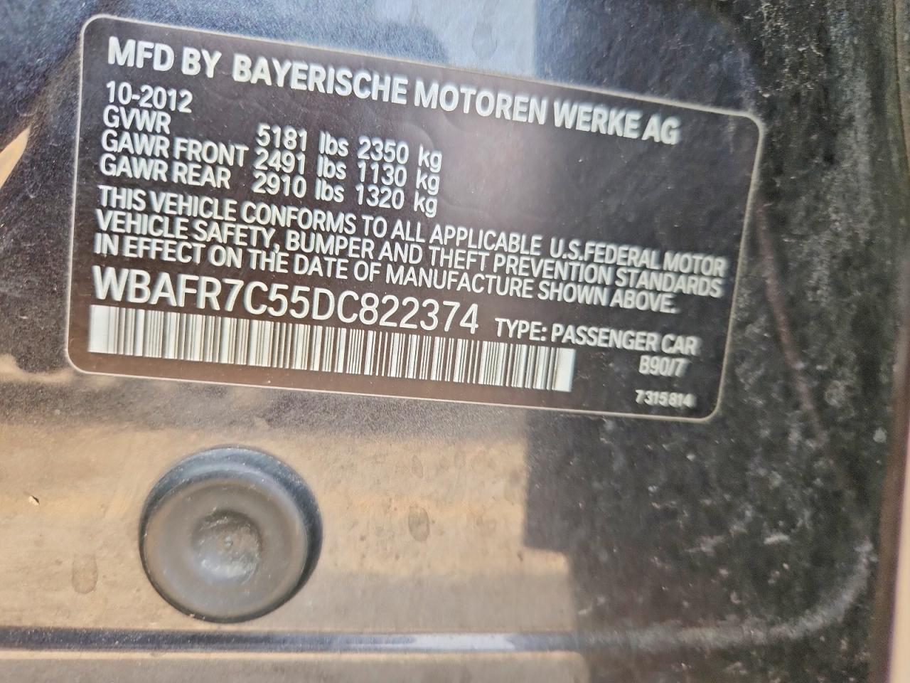 2013 BMW 535 I - zdjęcie 12