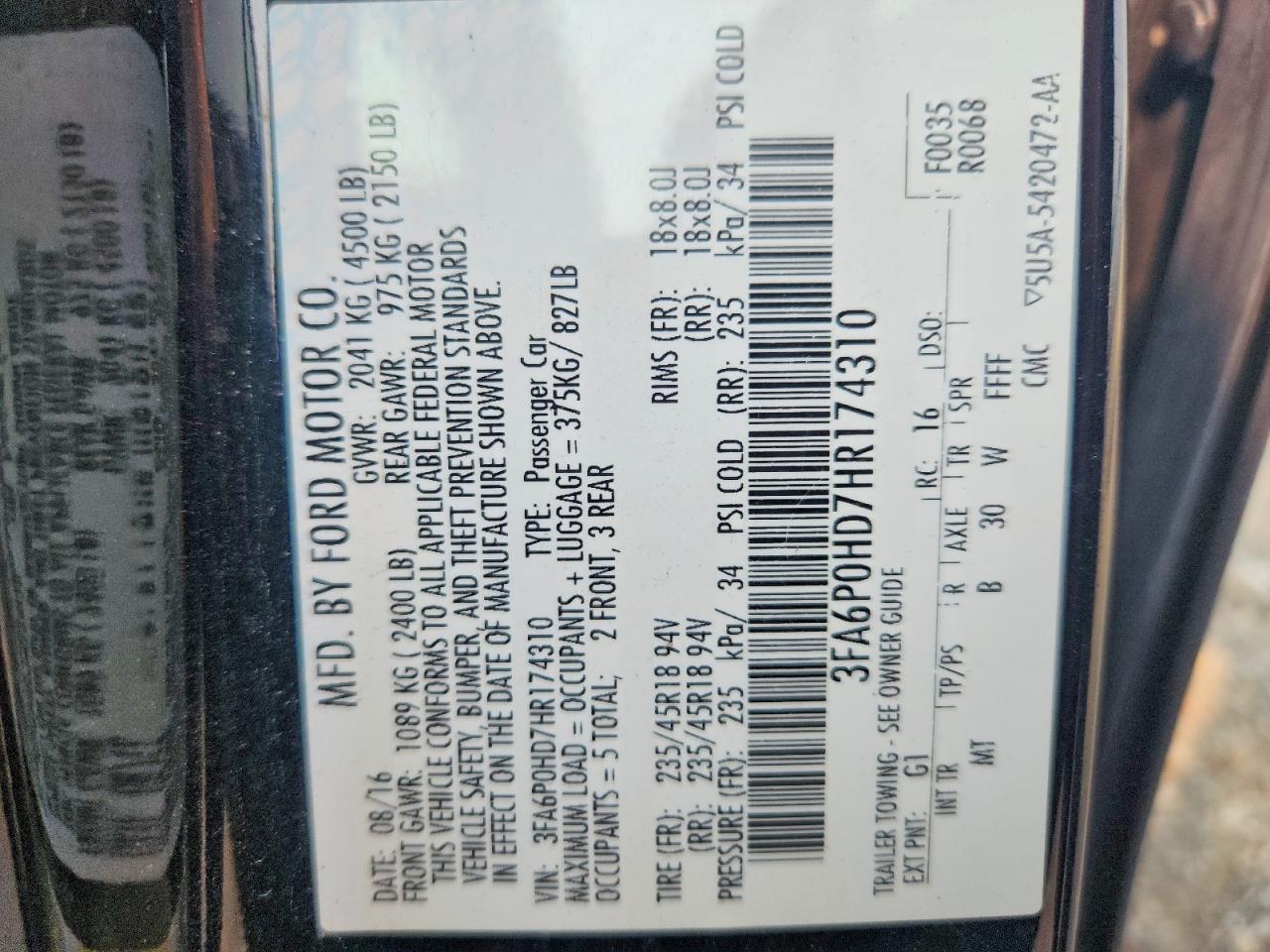 2017 Ford Fusion Se - zdjęcie 13