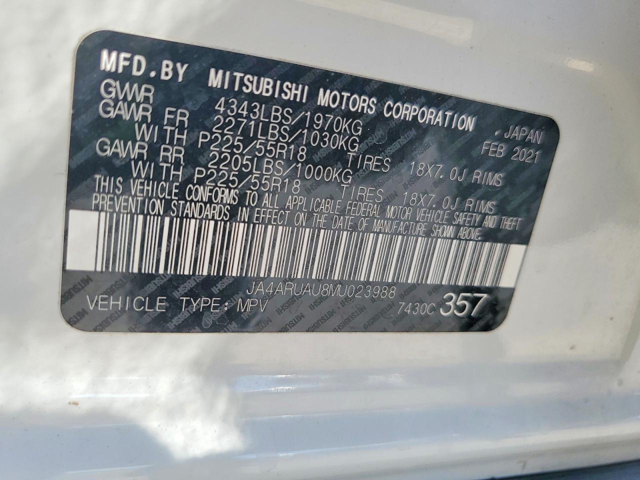 2021 Mitsubishi Outlander Sport Es - zdjęcie 13