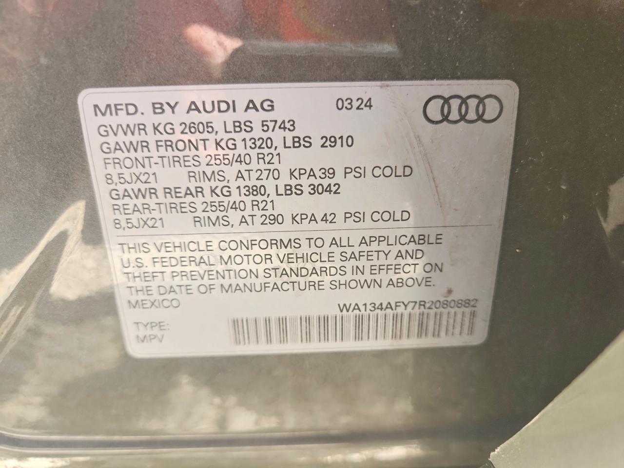 2024 Audi Sq5 Sportback Prestige - zdjęcie 13