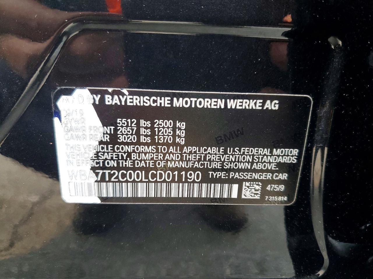 2020 BMW 740 I - zdjęcie 12
