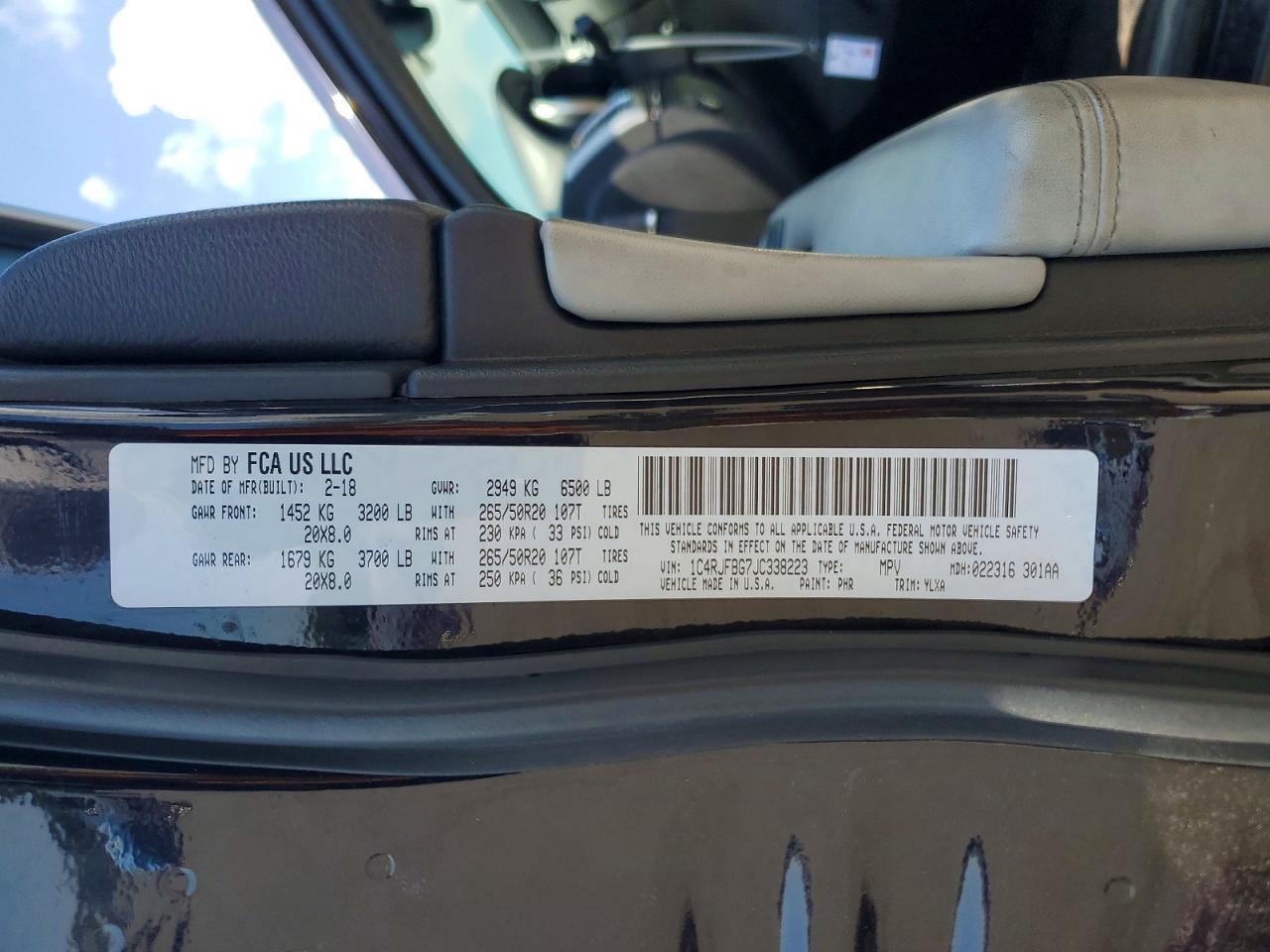 2018 Jeep Grand Cherokee Limited - zdjęcie 14