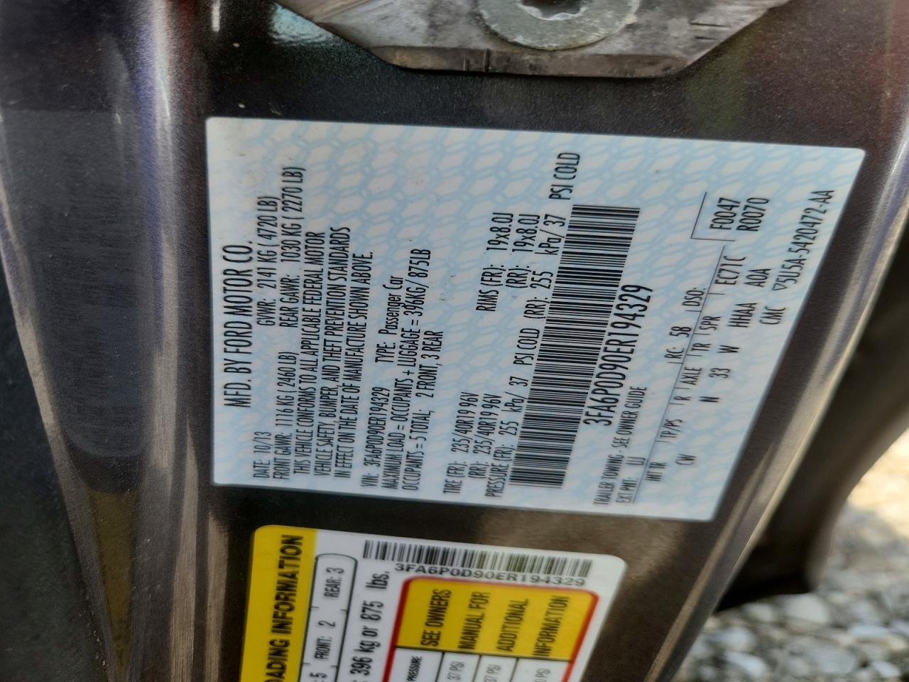 2014 Ford Fusion Titanium - zdjęcie 12