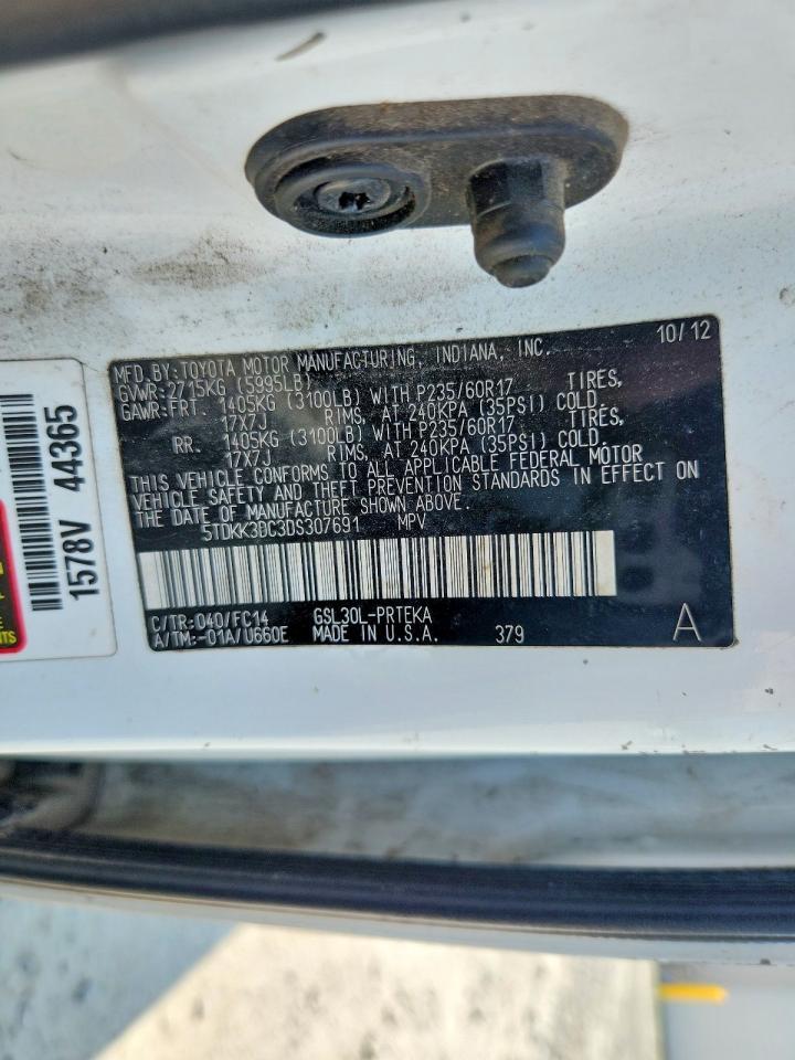 2013 Toyota Sienna Le - zdjęcie 13