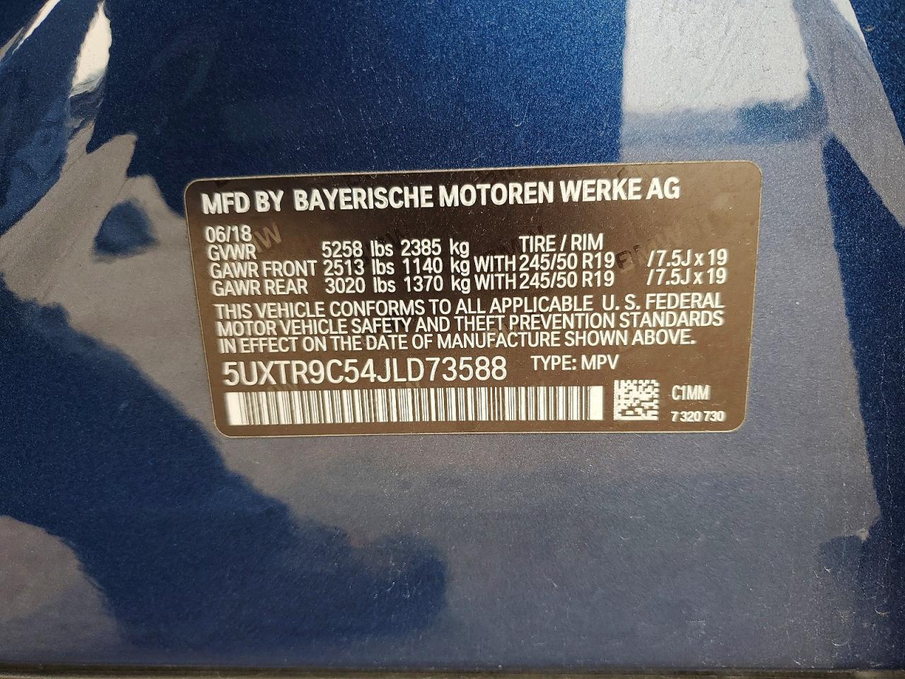 2018 BMW X3 xDrive30I - zdjęcie 13