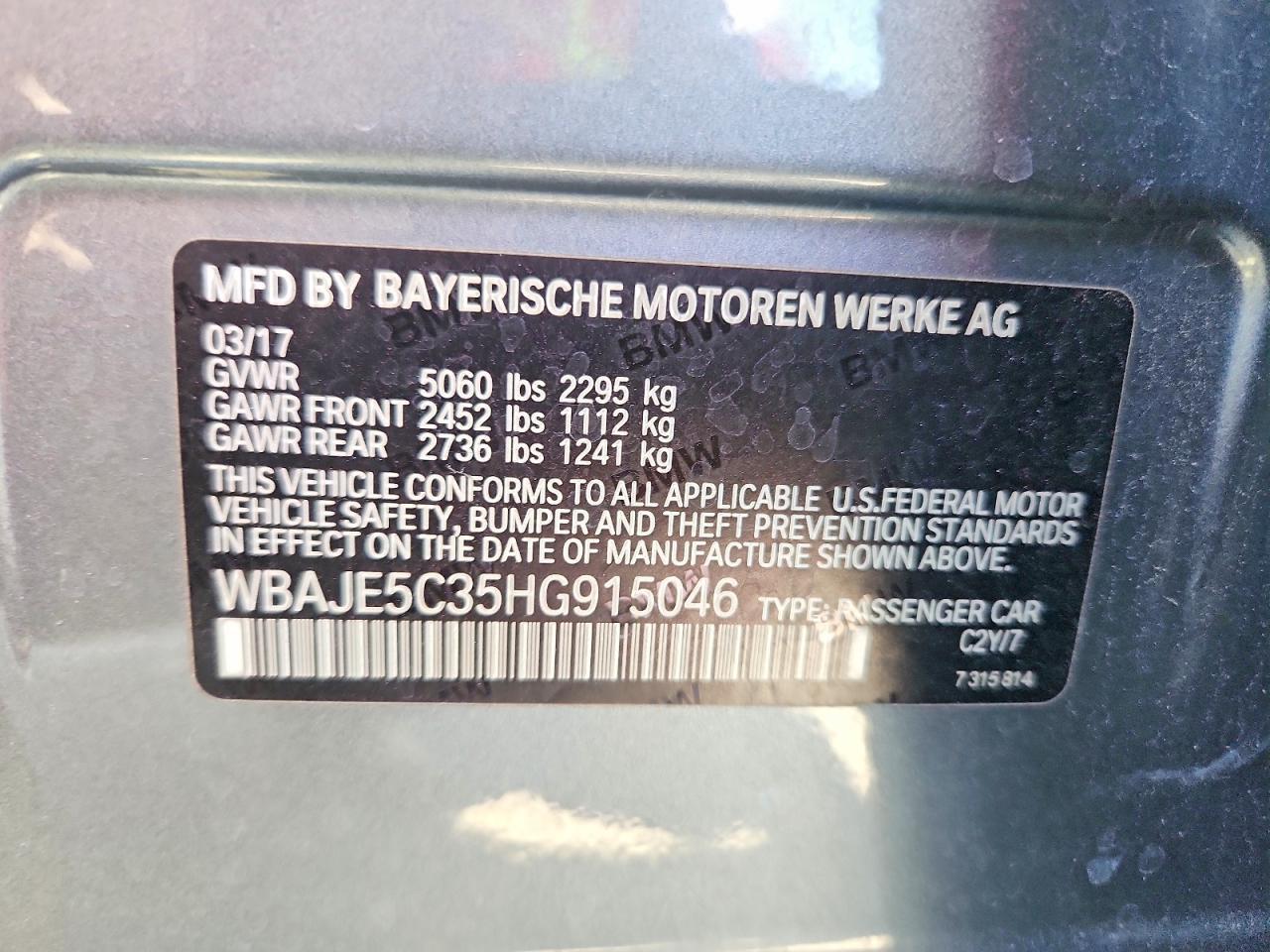 2017 BMW 540 I - zdjęcie 12