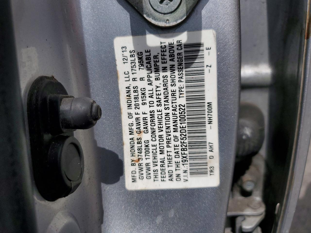 2013 Honda Civic Lx - zdjęcie 12