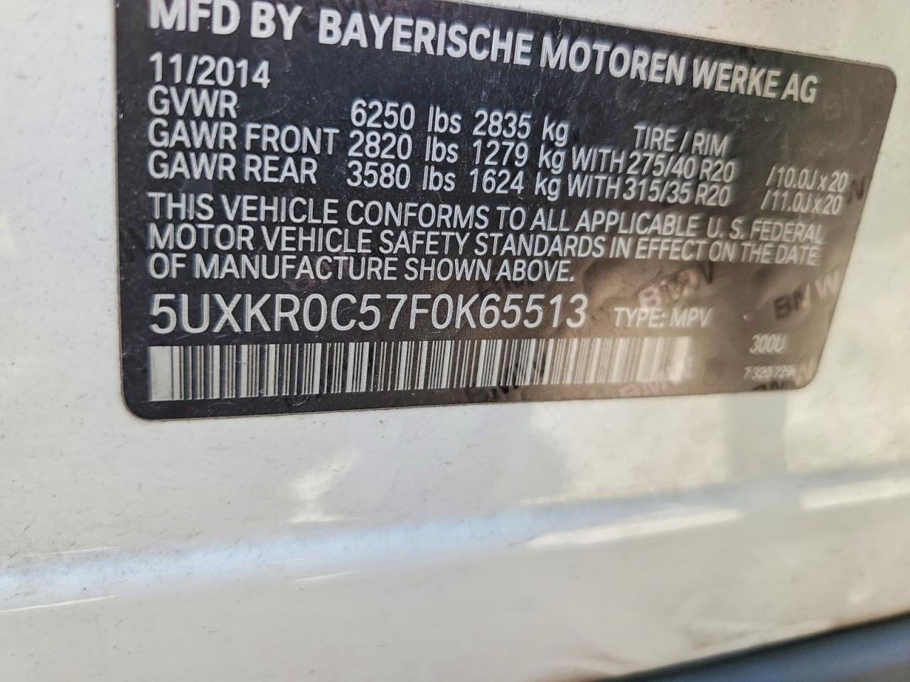 2015 BMW X5 xDrive35I - zdjęcie 13