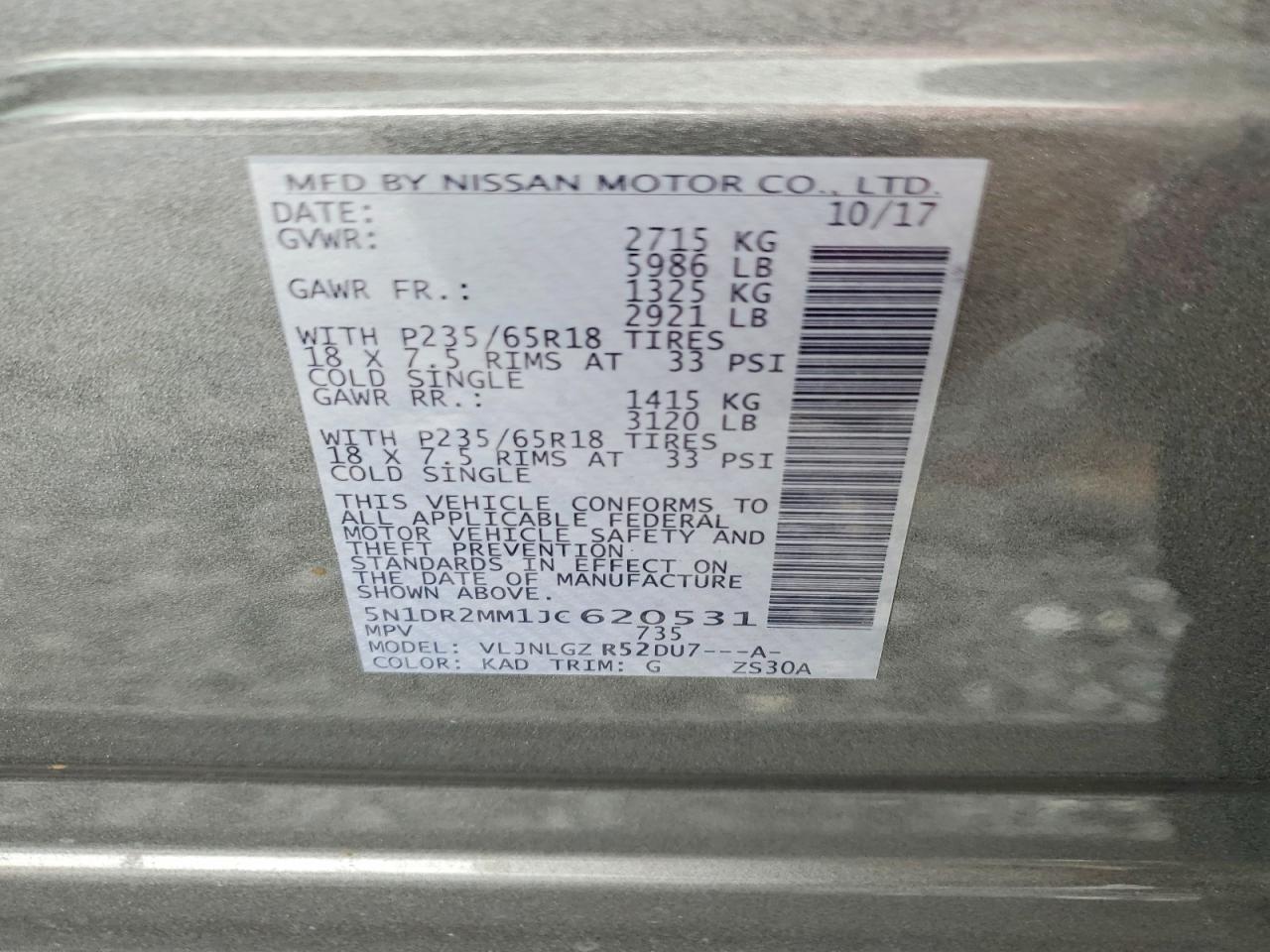 2018 Nissan Pathfinder Sl - zdjęcie 13