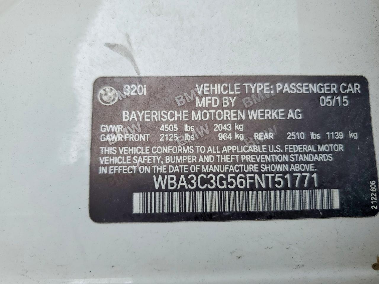 2015 BMW 320 I xDrive - zdjęcie 12