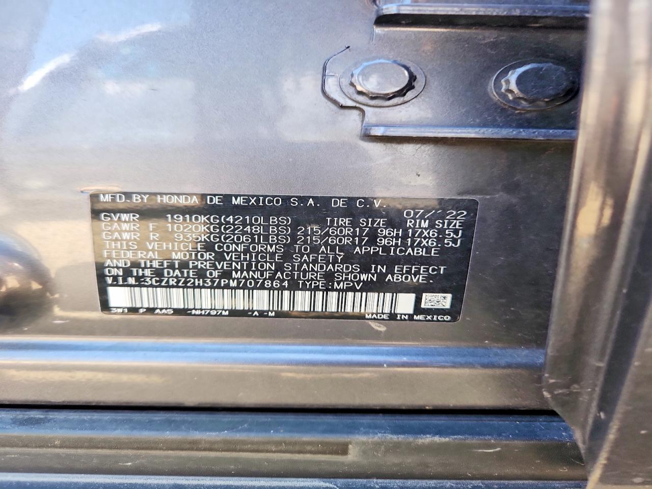 2023 Honda Hr-V Lx - zdjęcie 12