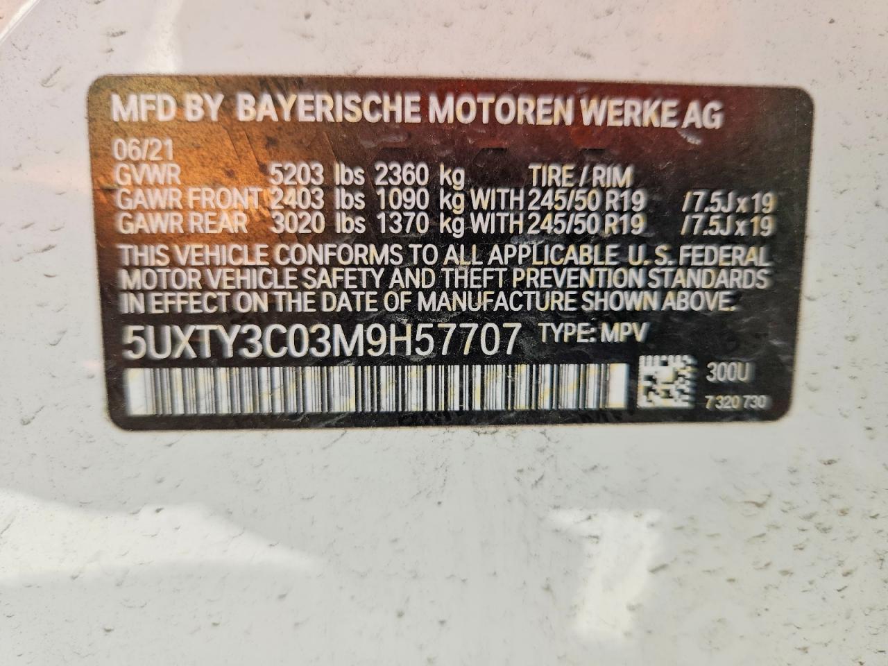 2021 BMW X3 Sdrive30I - zdjęcie 14