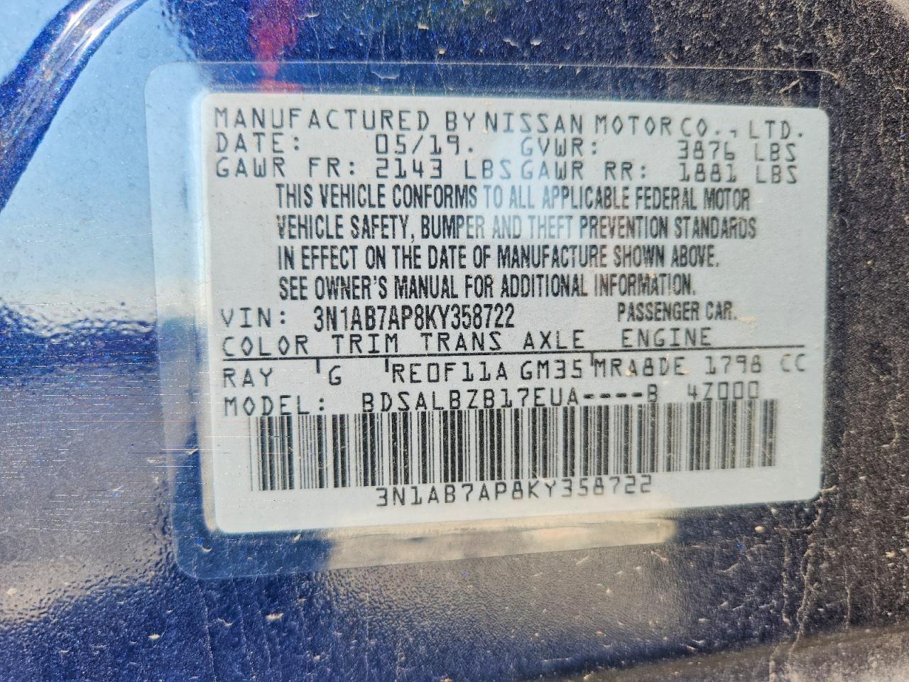 2019 Nissan Sentra S - zdjęcie 12