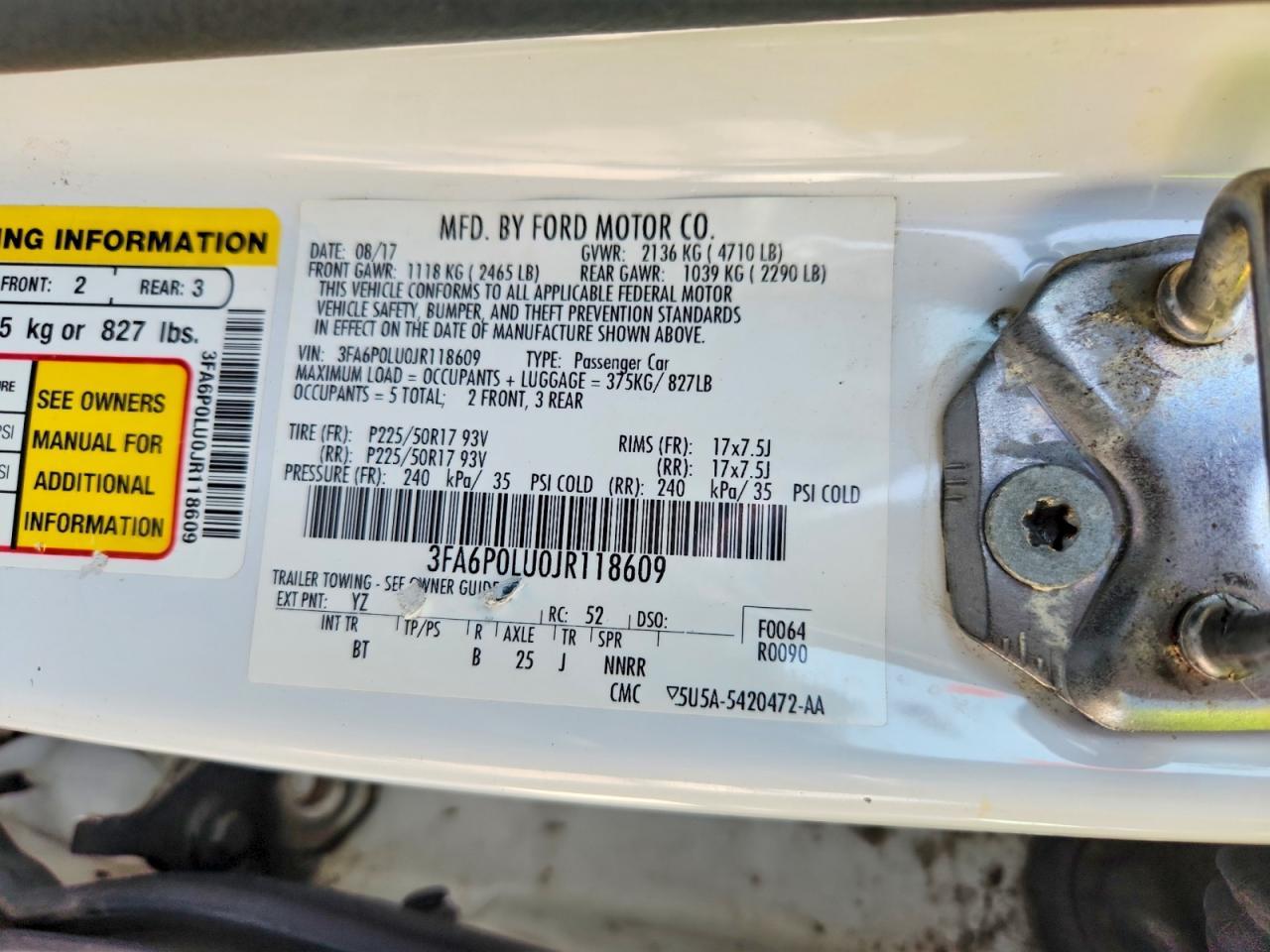 2018 Ford Fusion Se Hybrid - zdjęcie 12