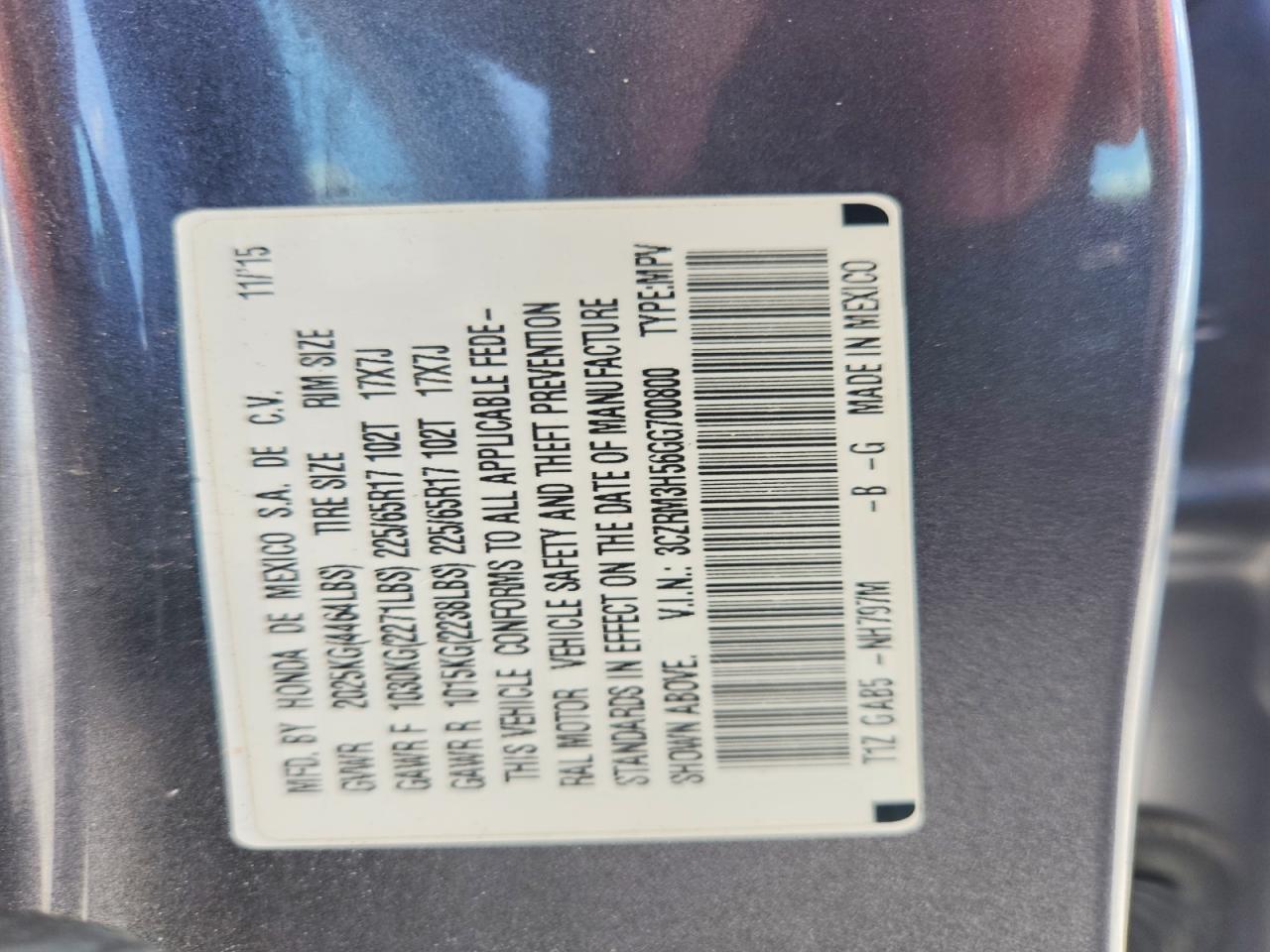 2016 Honda Cr-V Ex - zdjęcie 13