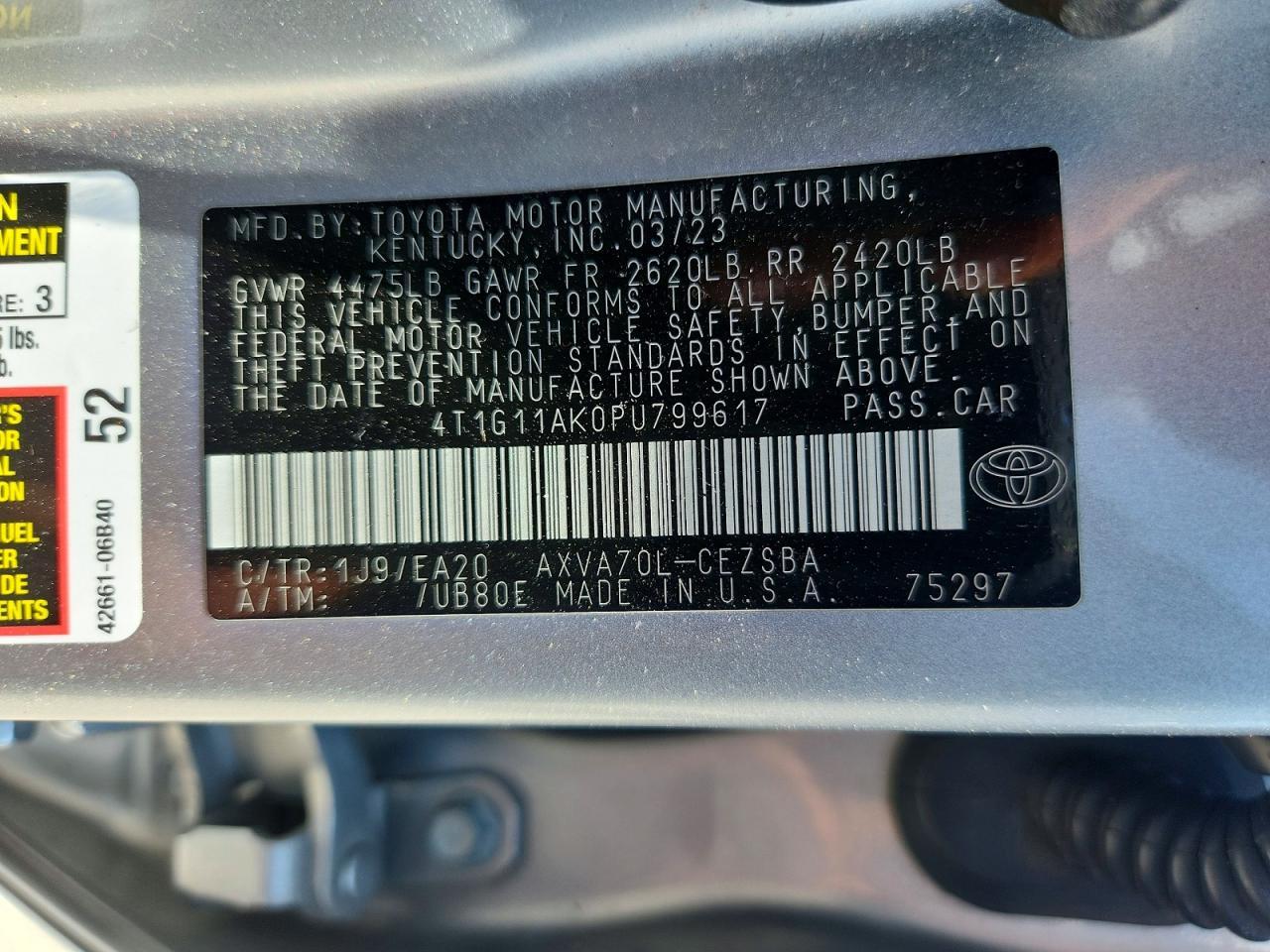 2023 Toyota Camry Se - zdjęcie 12