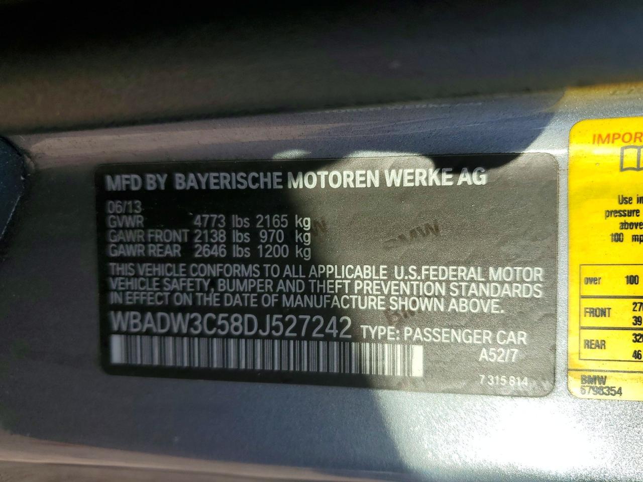 2013 BMW 328 I - zdjęcie 12