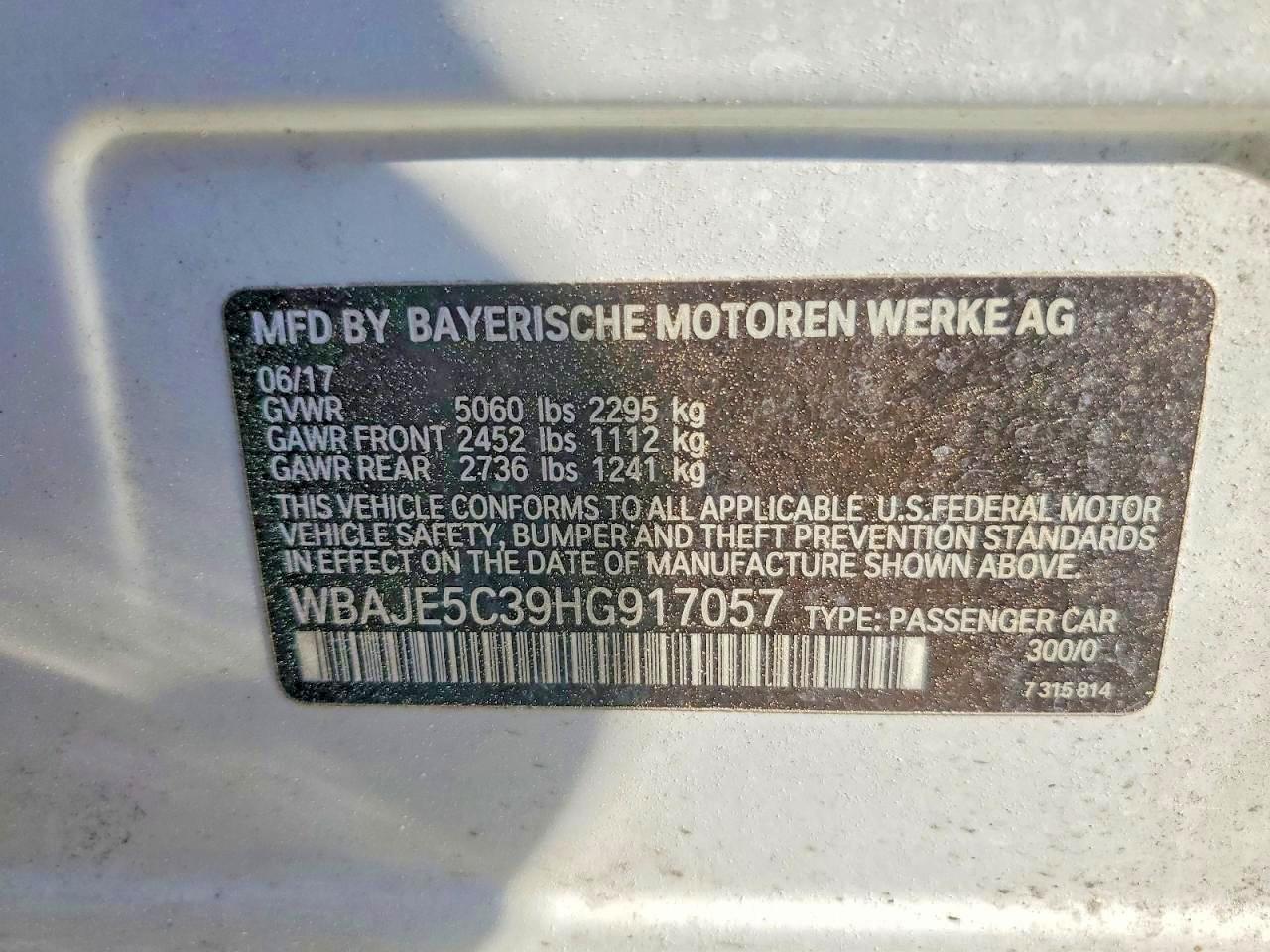 2017 BMW 540 I - zdjęcie 12