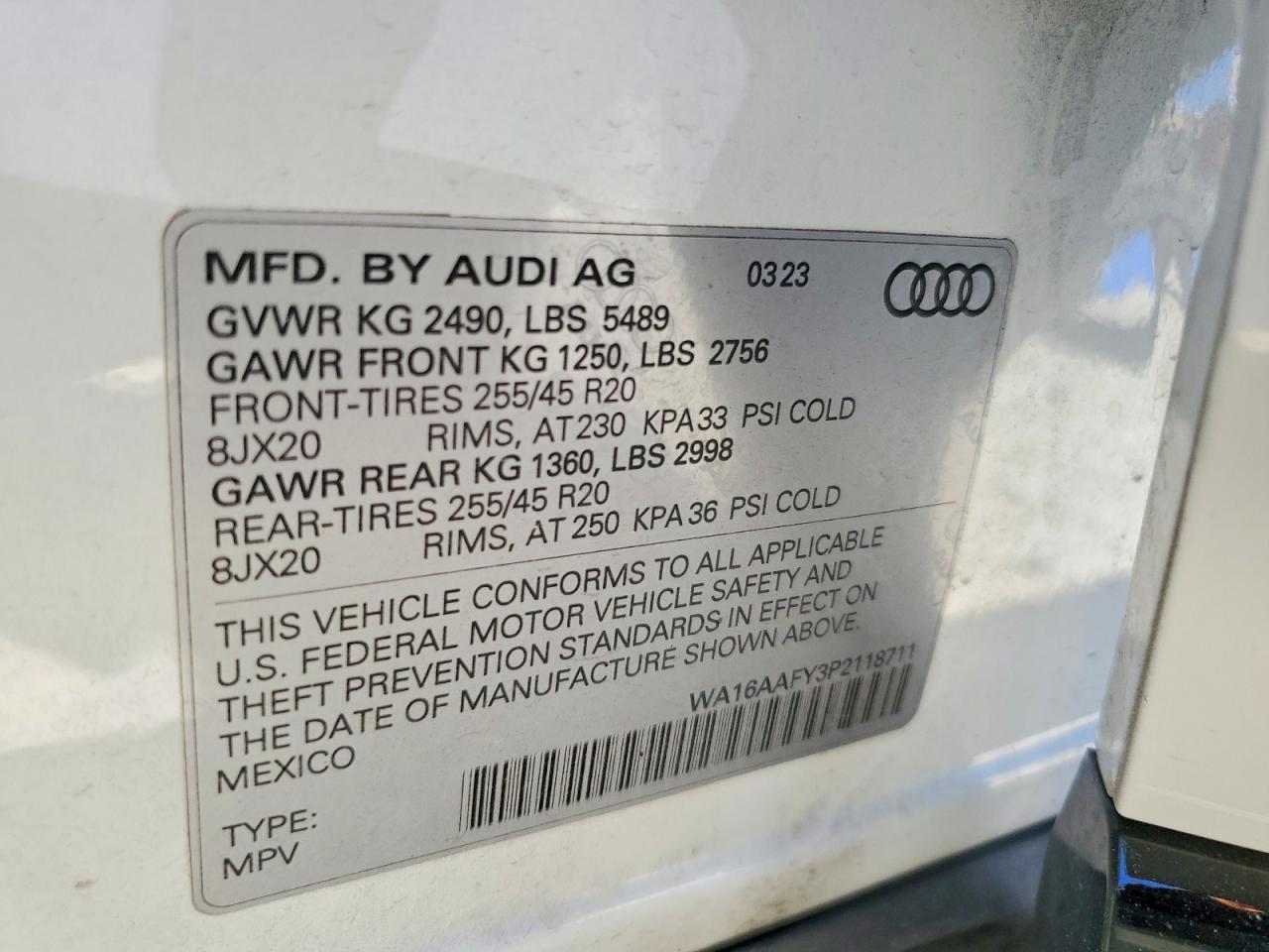 2023 Audi Q5 Sportback Prestige 45 - zdjęcie 13