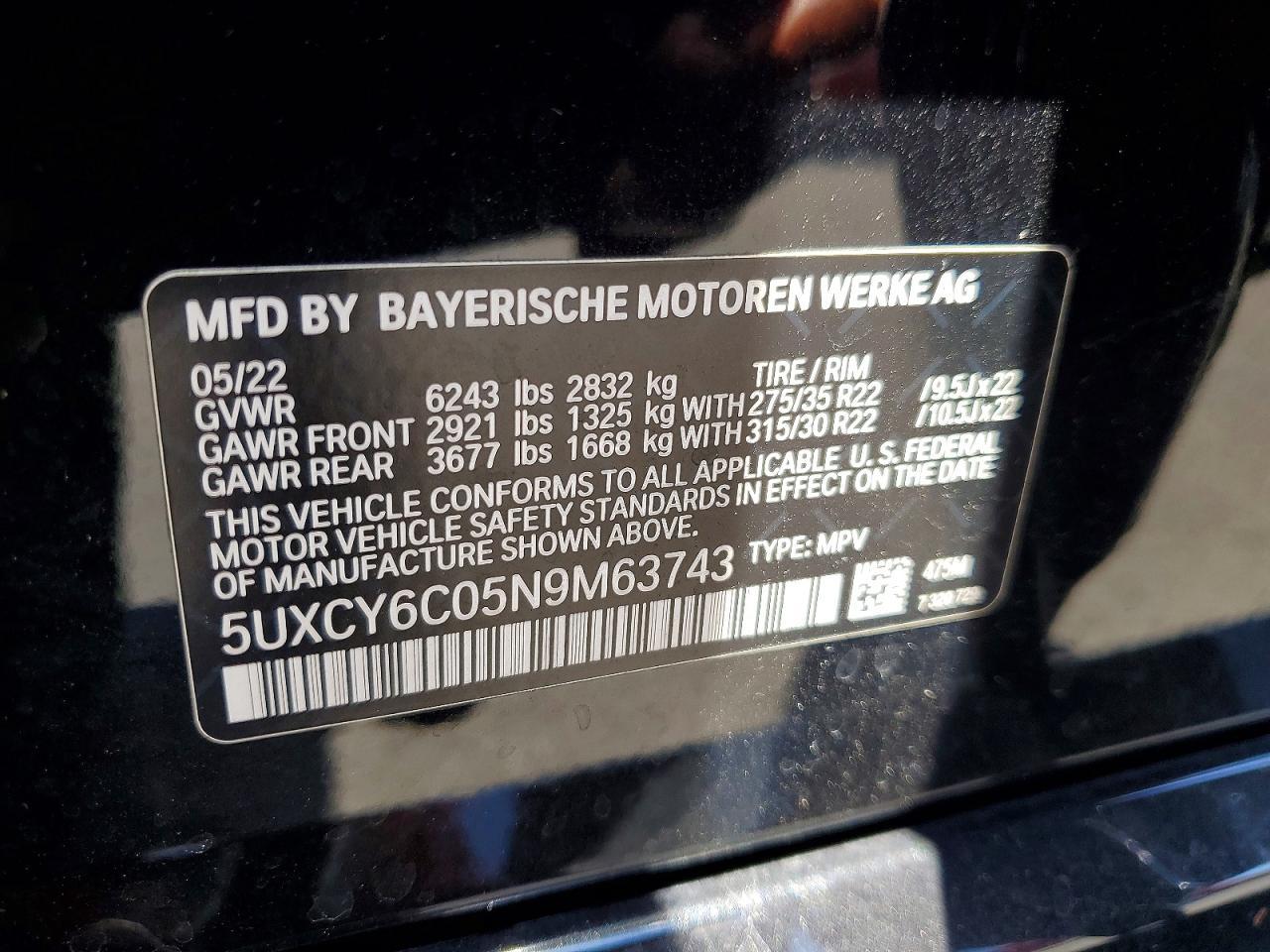 2022 BMW X6 xDrive40I - zdjęcie 13
