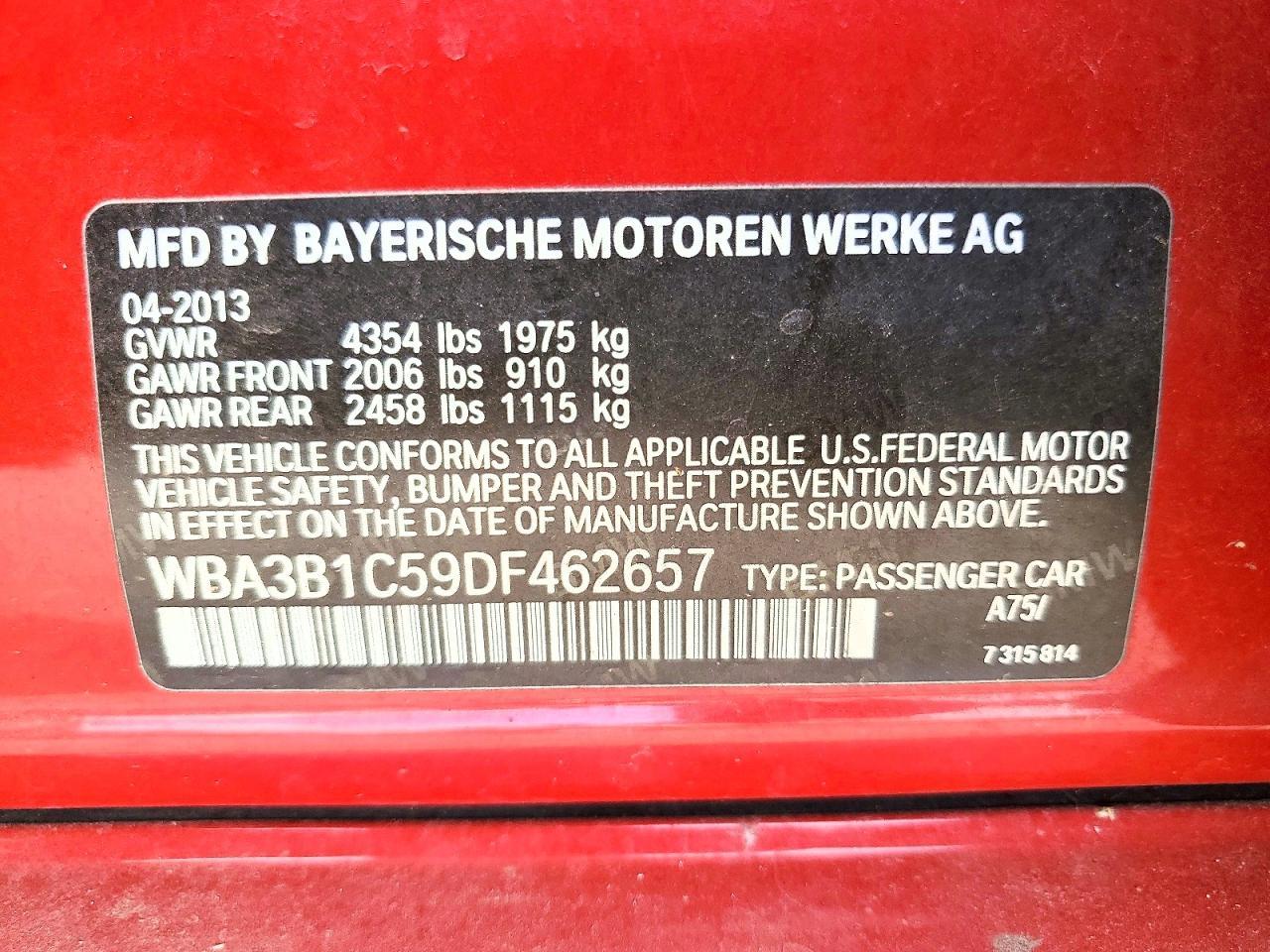 2013 BMW 320 I - zdjęcie 12
