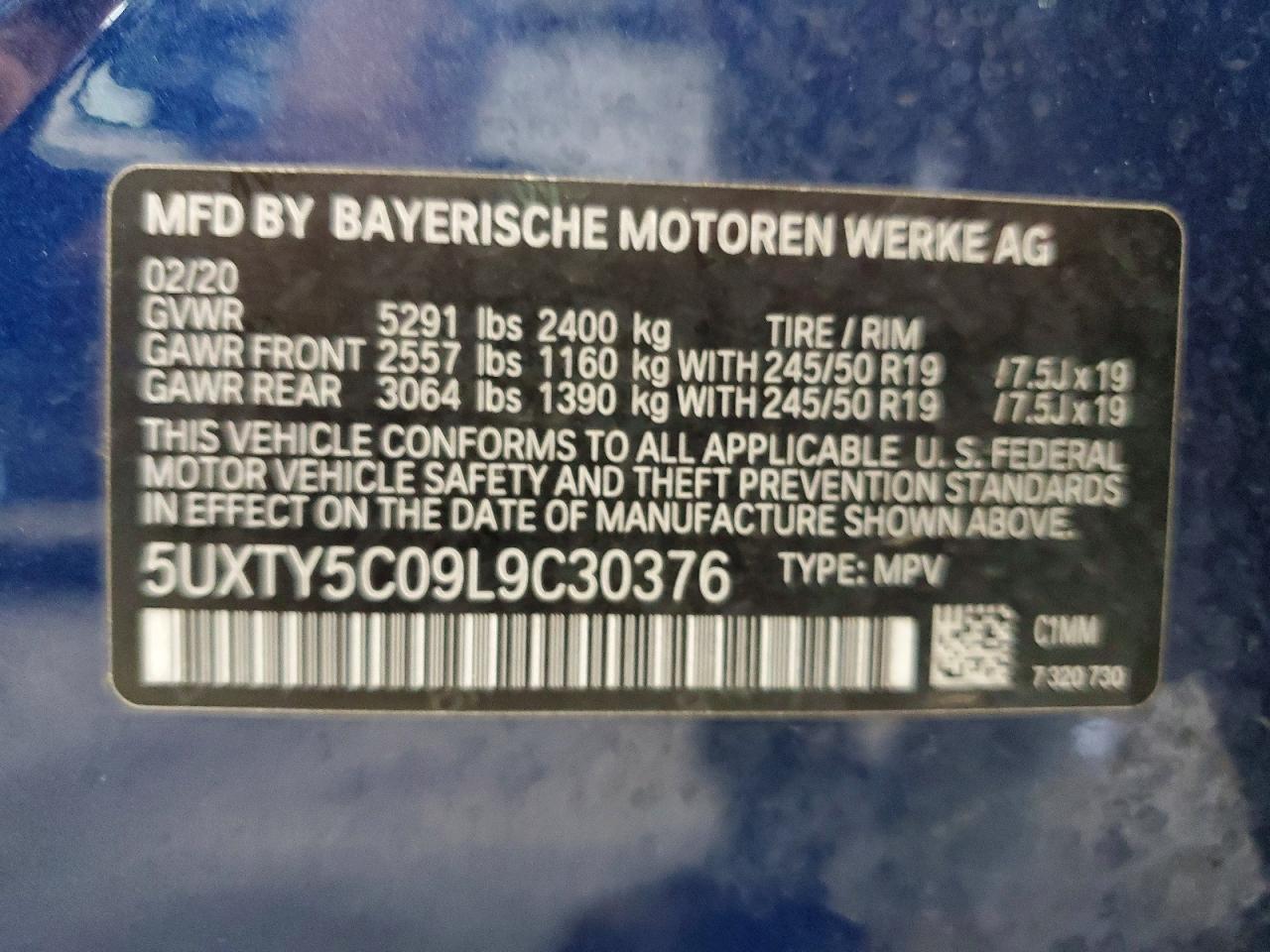 2020 BMW X3 xDrive30I - zdjęcie 13