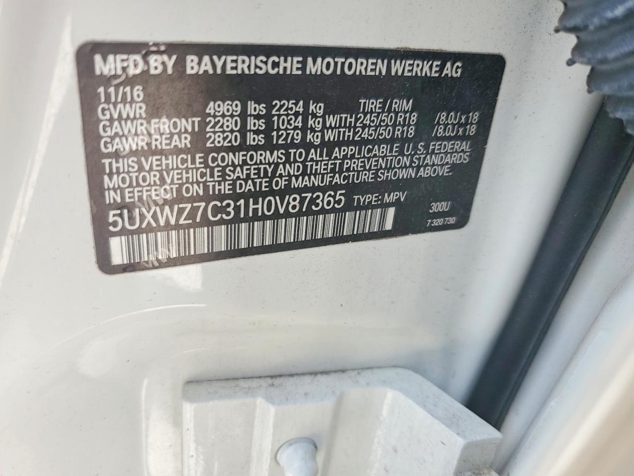 2017 BMW X3 Sdrive28I - zdjęcie 14