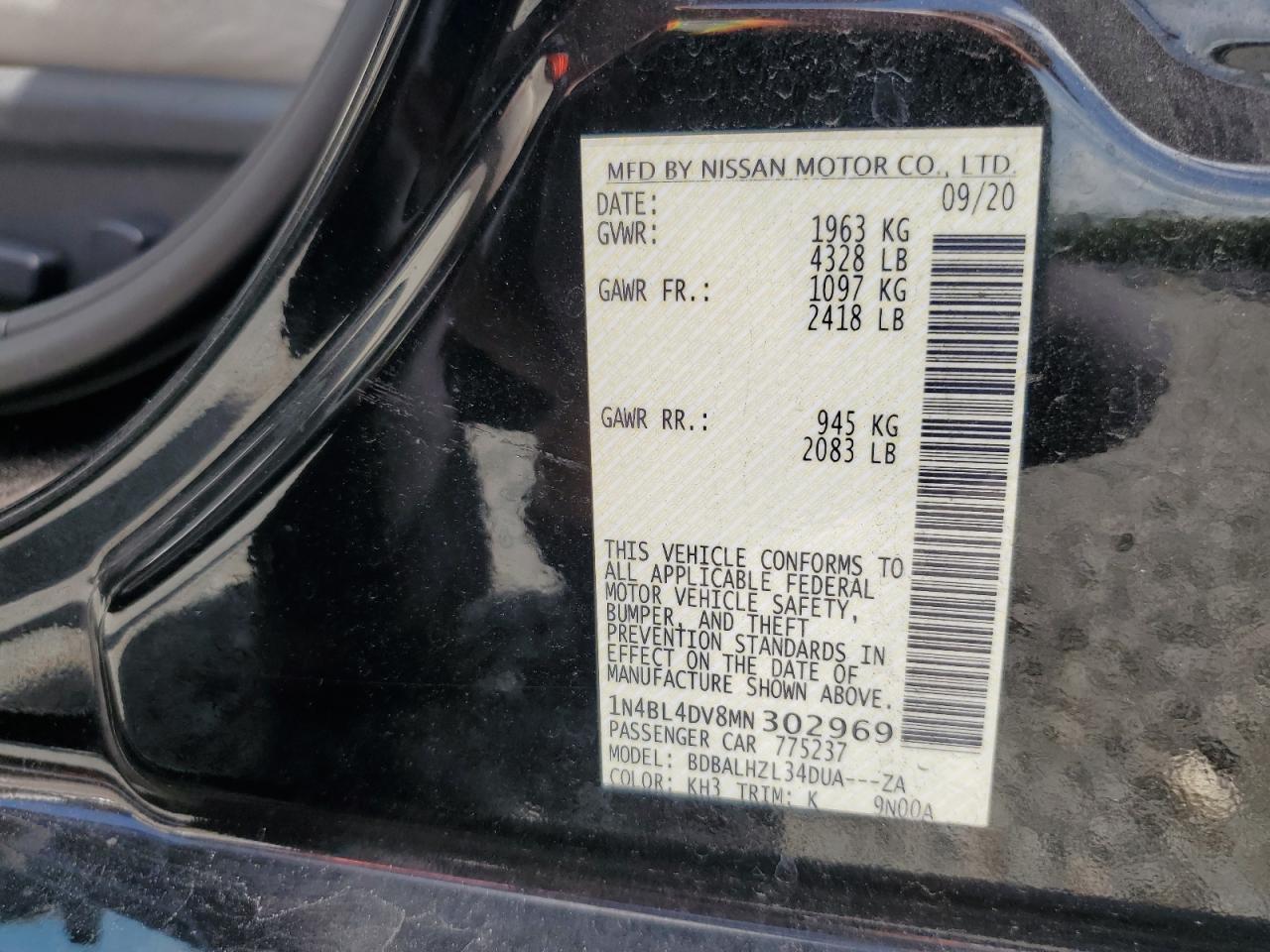 2021 Nissan Altima Sv - zdjęcie 12