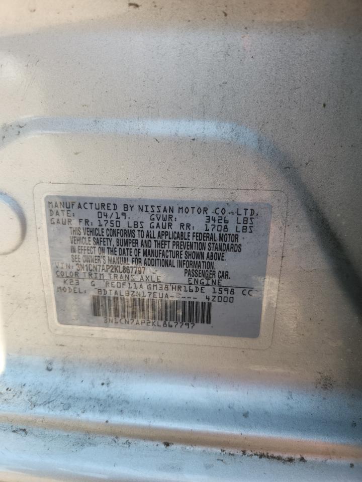 2019 Nissan Versa Sv - zdjęcie 12