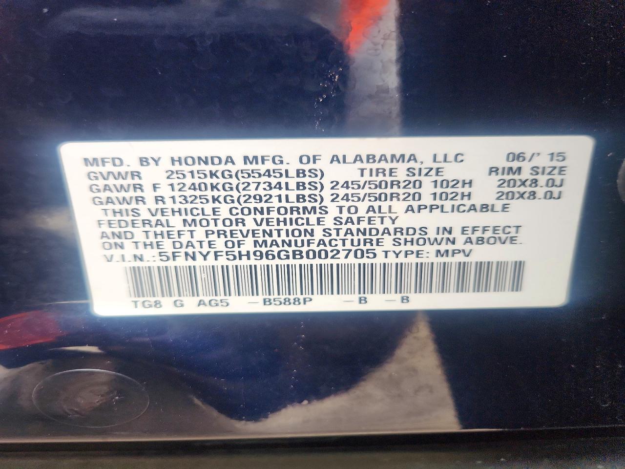 2016 Honda Pilot - zdjęcie 13