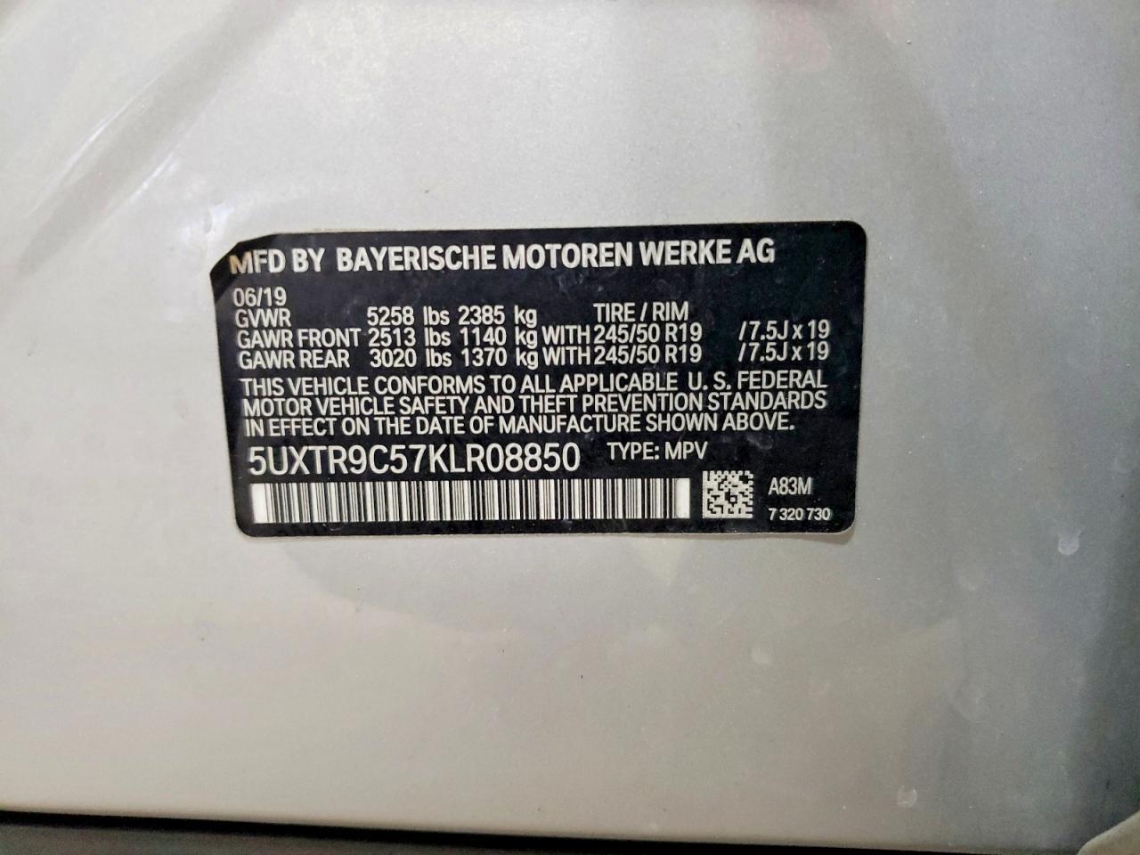 2019 BMW X3 xDrive30I - zdjęcie 13