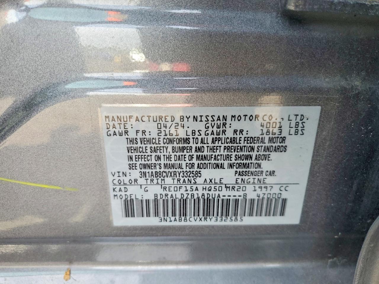 2024 Nissan Sentra Sv - zdjęcie 12