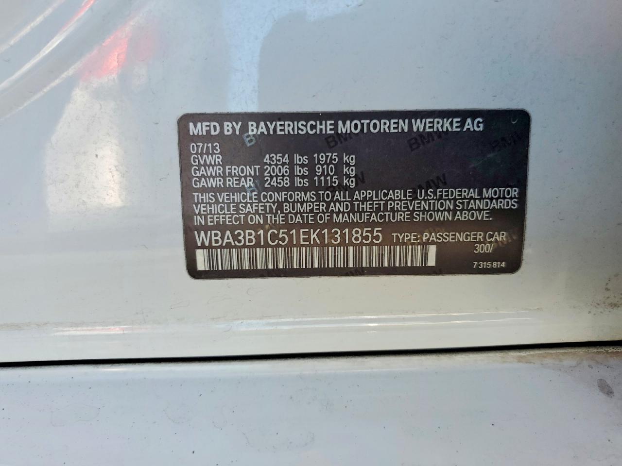 2014 BMW 320 I - zdjęcie 12