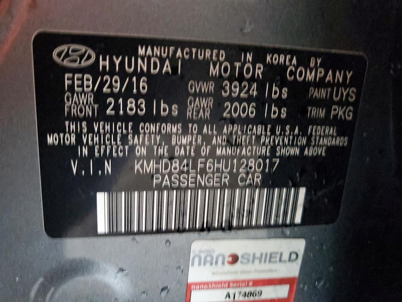 2017 Hyundai Elantra Limited - zdjęcie 12
