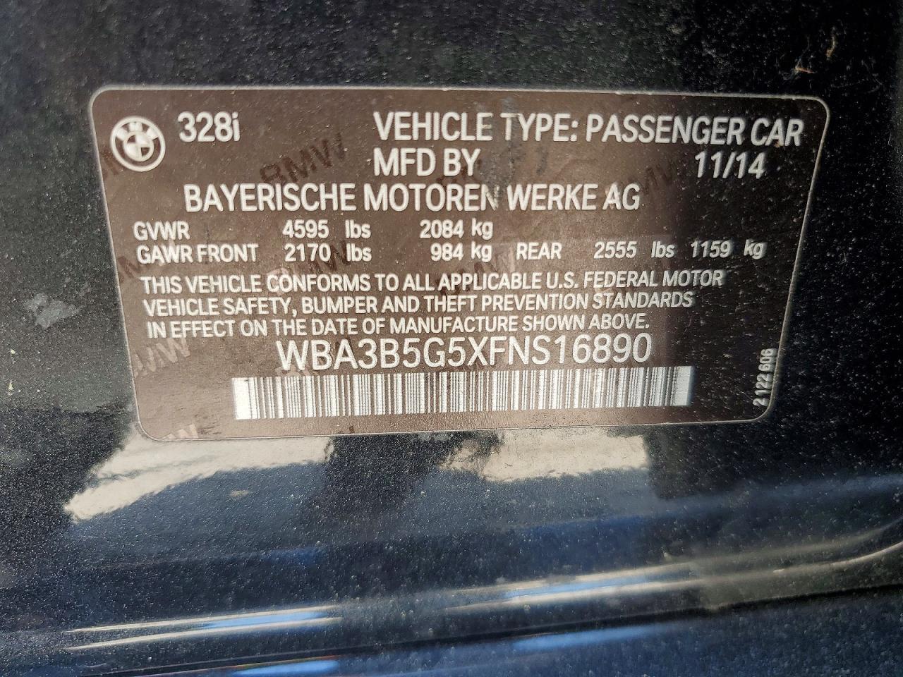 2015 BMW Seria 3 328i - zdjęcie 13