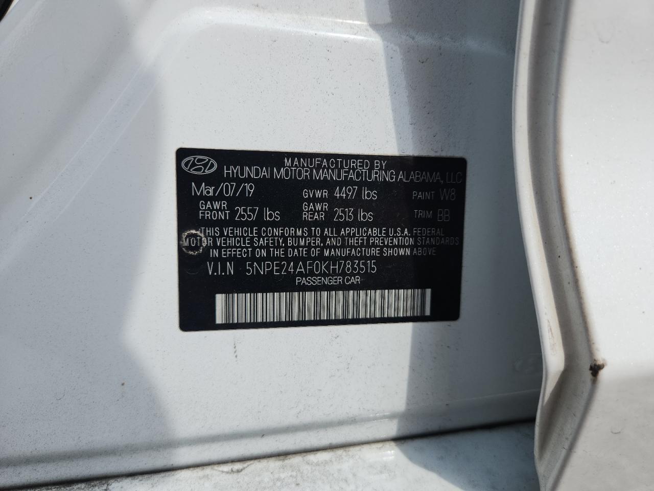 2019 Hyundai Sonata Se - zdjęcie 12