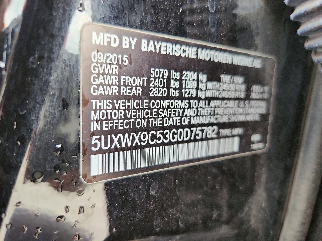2016 BMW X3 xDrive28I - zdjęcie 13