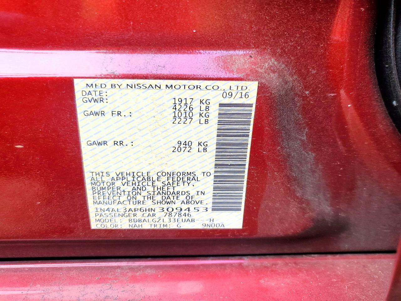 2017 Nissan Altima 2.5 - zdjęcie 12