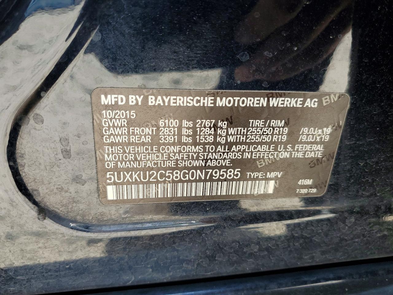 2016 BMW X6 xDrive35I - zdjęcie 13