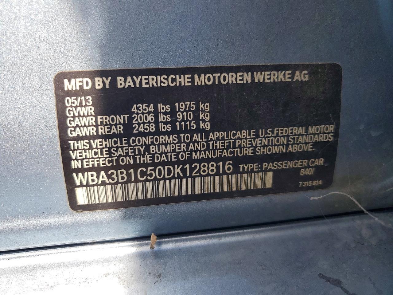 2013 BMW 320 I - zdjęcie 12