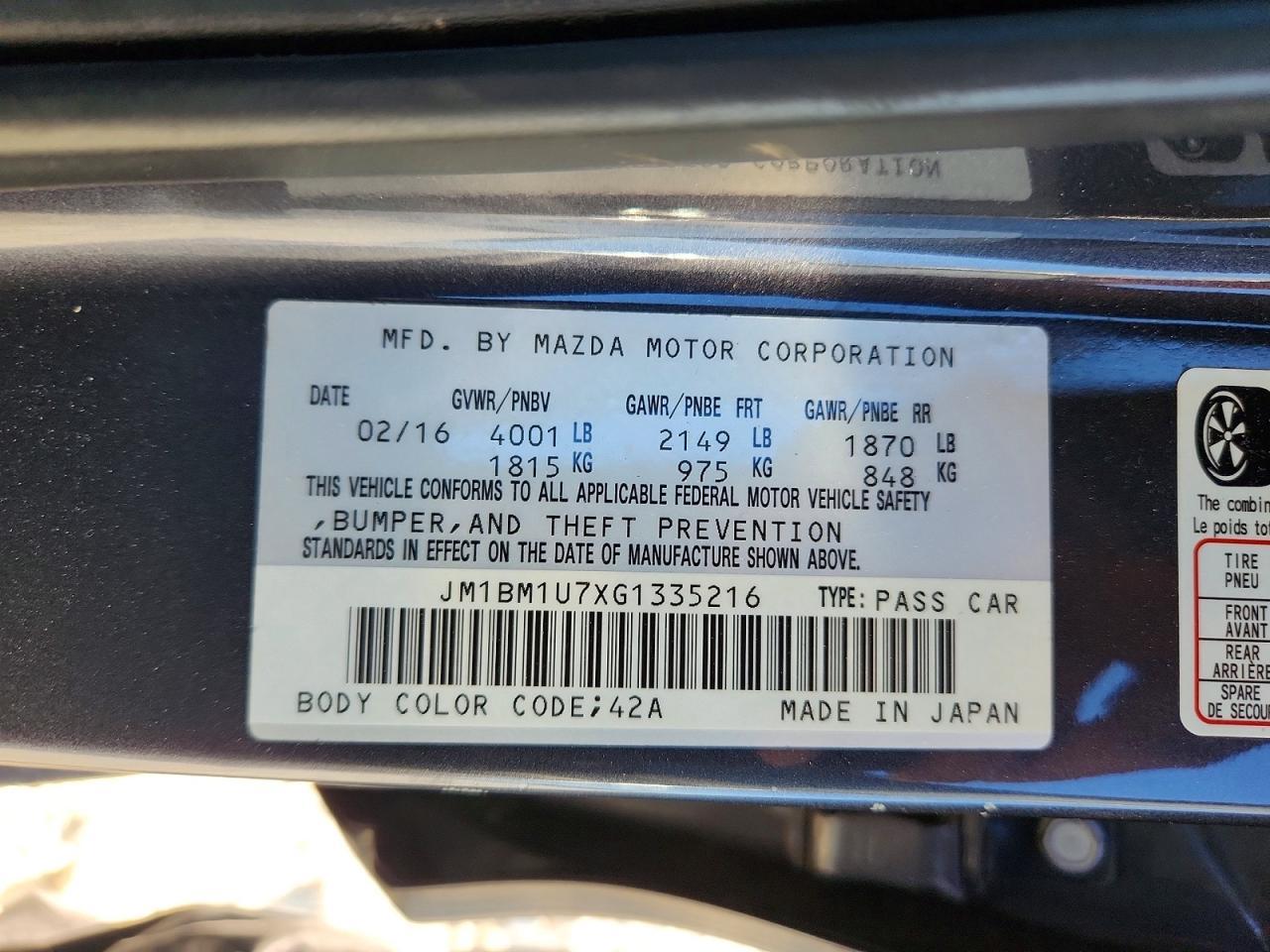2016 Mazda 3 Sport - zdjęcie 12