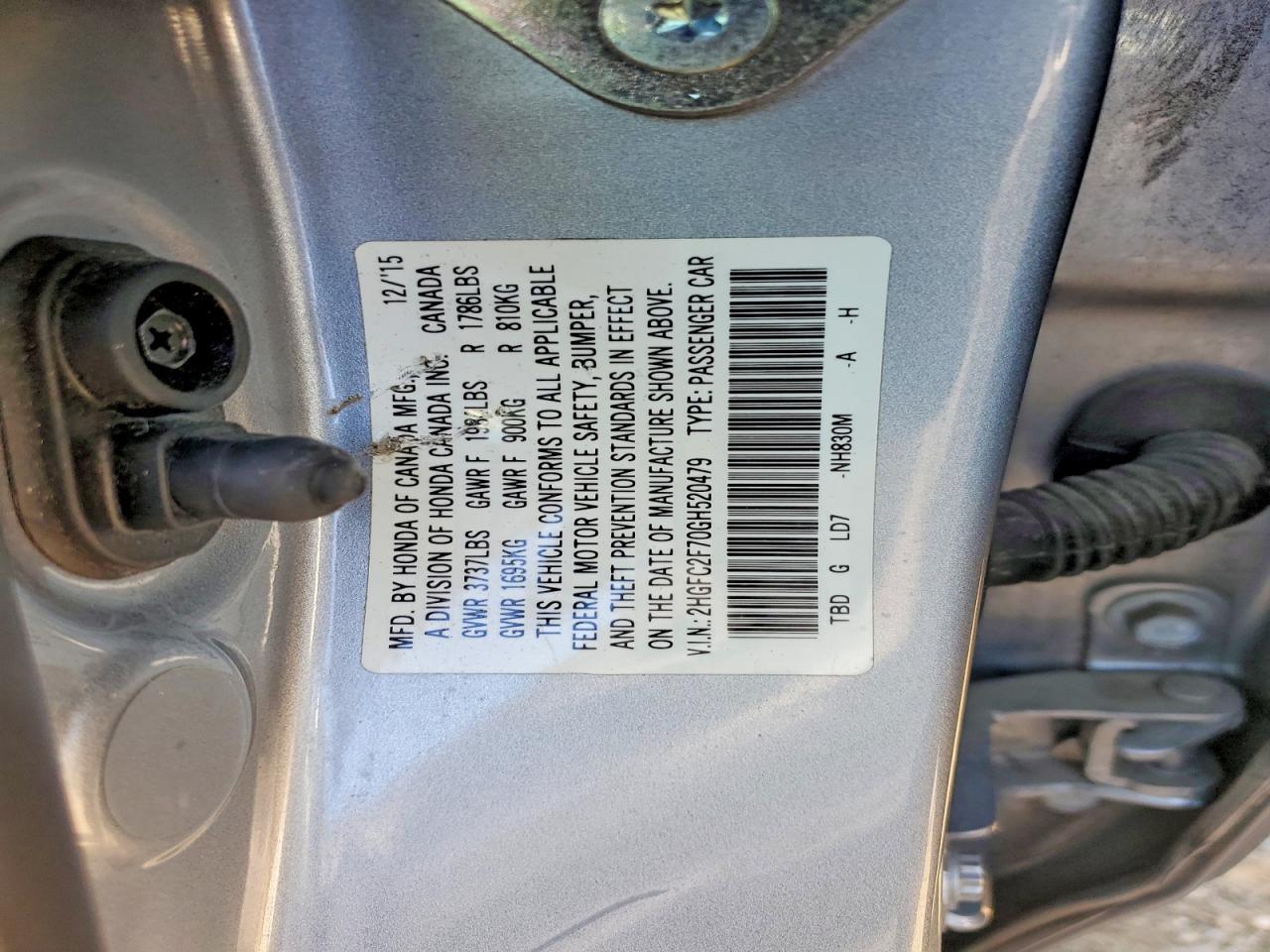 2016 Honda Civic Ex - zdjęcie 13
